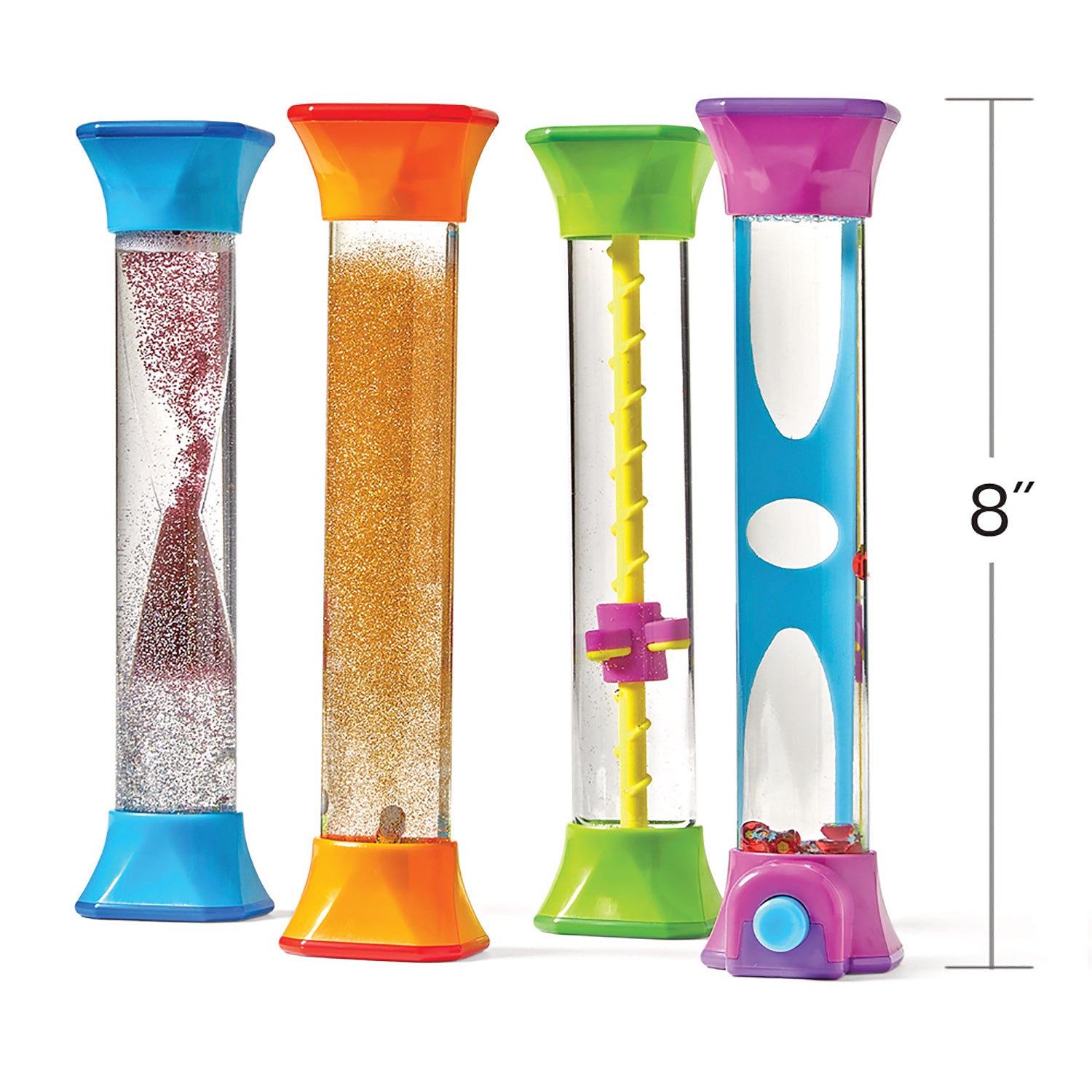 Hand2Mind Sensory Fidget Tubes - Calming and Engaging Set of 4 - Image 2