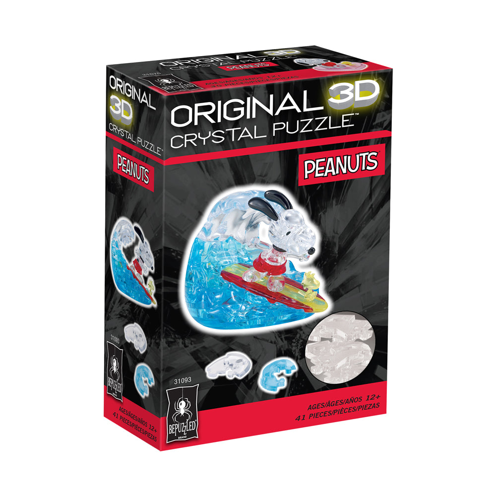 BePuzzled Peanuts Snoopy Surf 3D Crystal Puzzle - 41 pcs - Image 3
