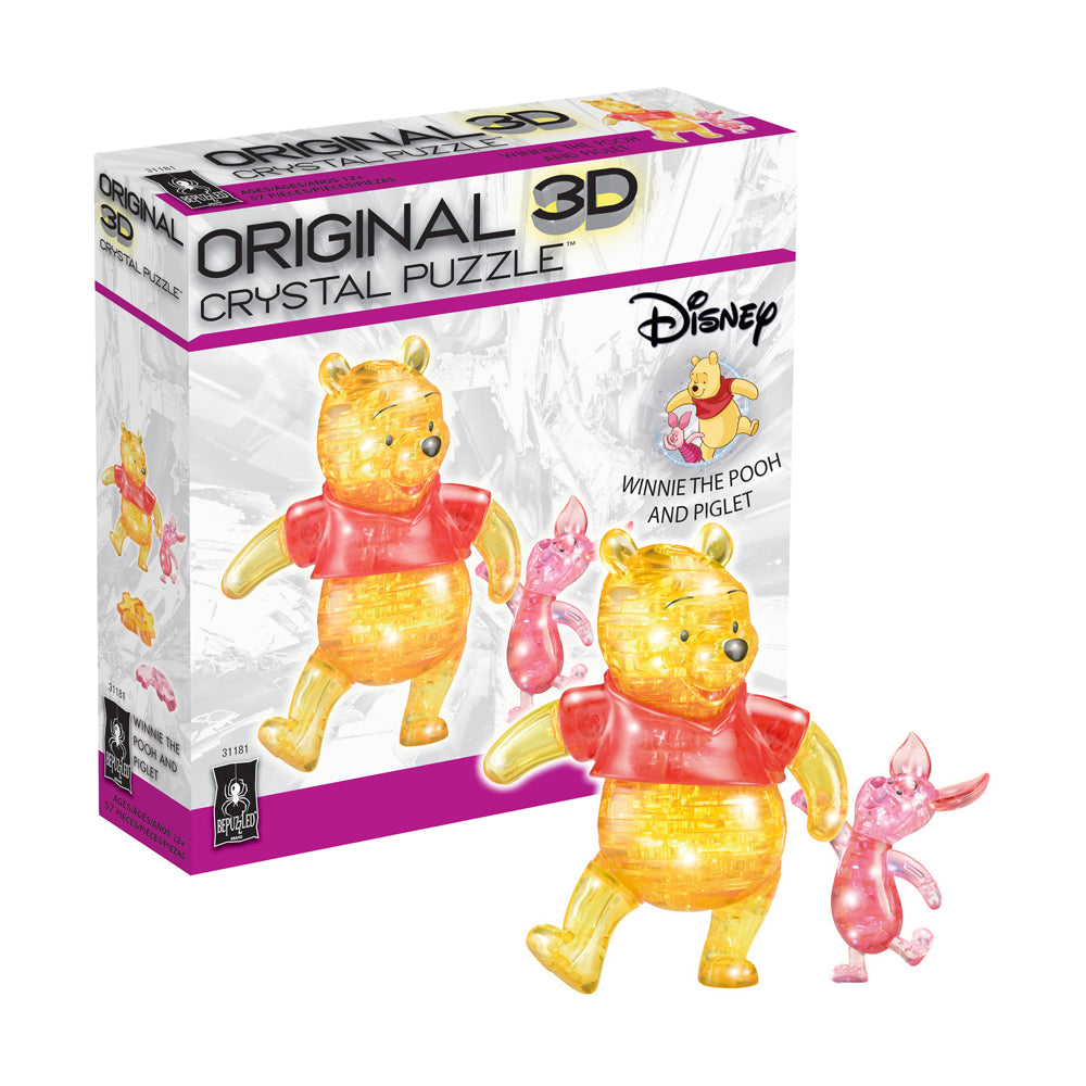 BePuzzled Disney Winnie the Pooh and Piglet 3D Crystal Puzzle - 57 pc - Image 2