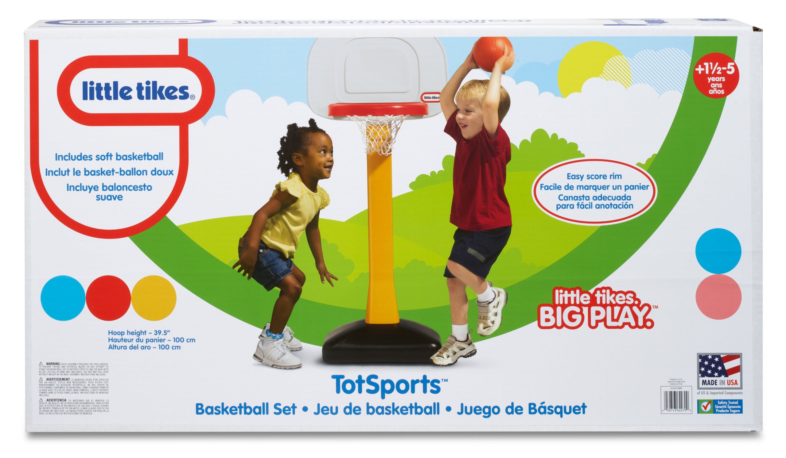 Little Tikes TotSports Easy Score Junior Basketball Set - Image 4