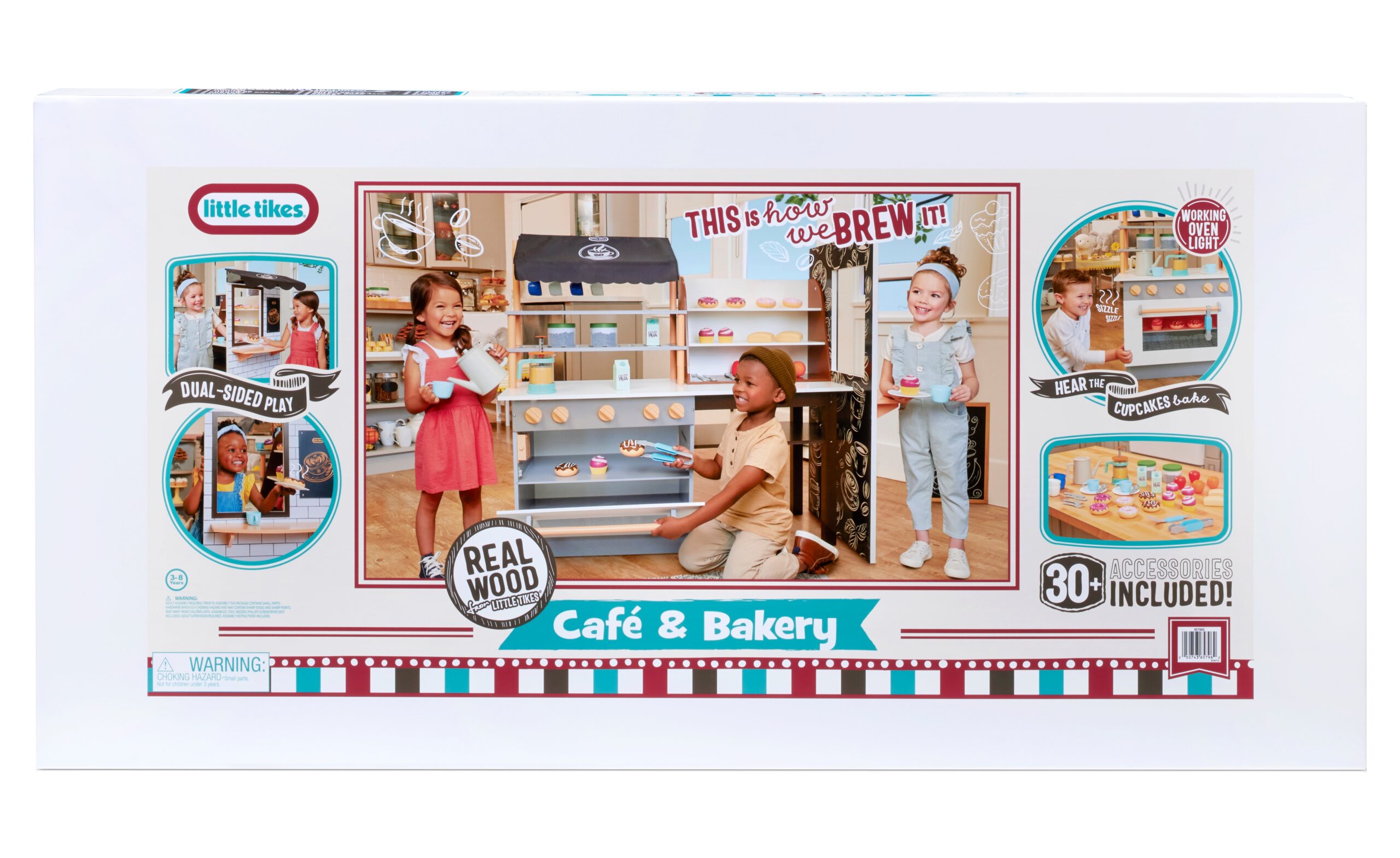 Little Tikes Caf?? & Bakery Dual-Sided Play Kitchen with Realistic Lights and Sounds - Image 2