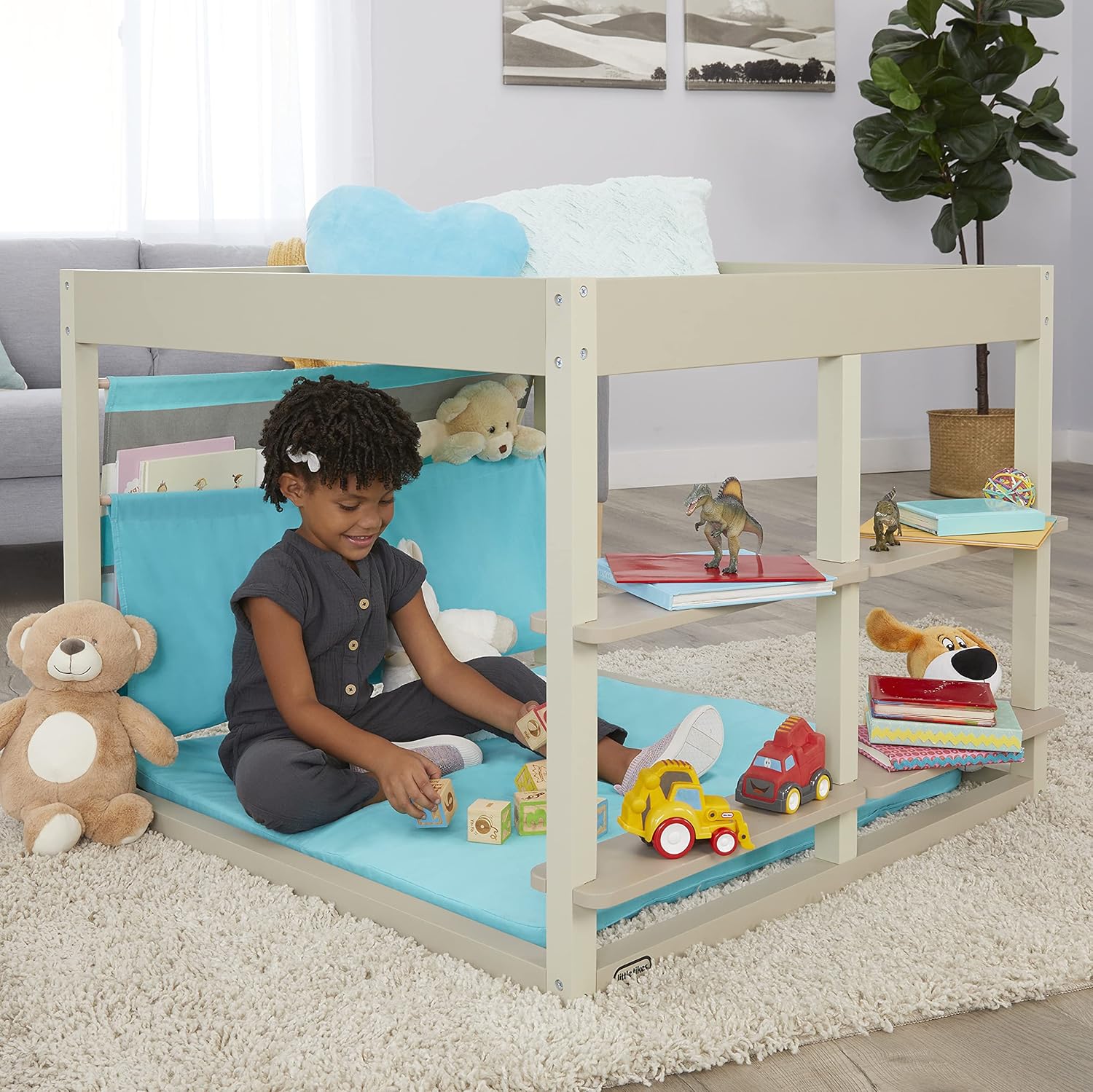 Little Tikes Read & Dream Nap Nook Cozy Kids Hideaway - Image 3