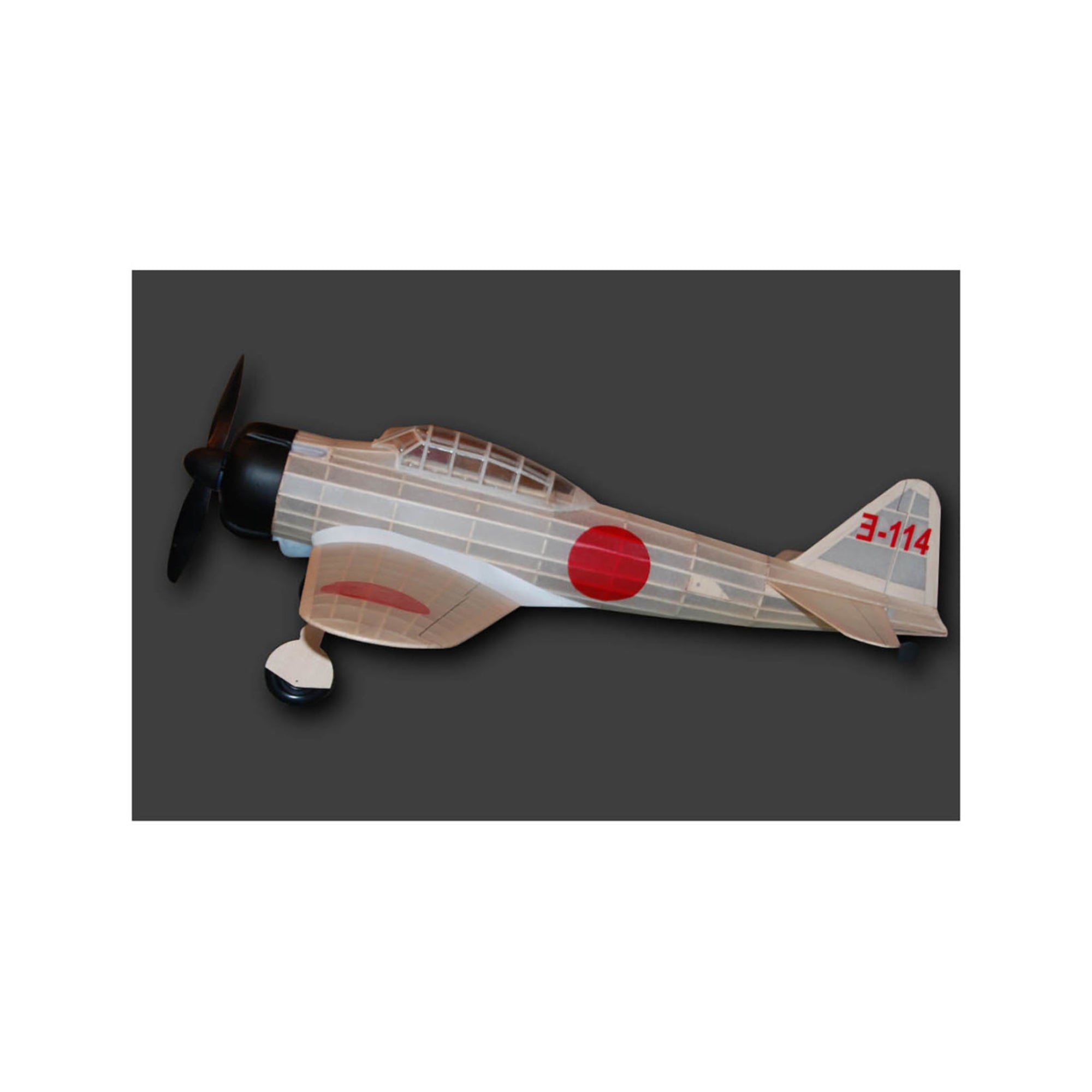 Guillow's WWII Zero 1/16 Scale Laser Cut Balsa Model Kit - Image 2