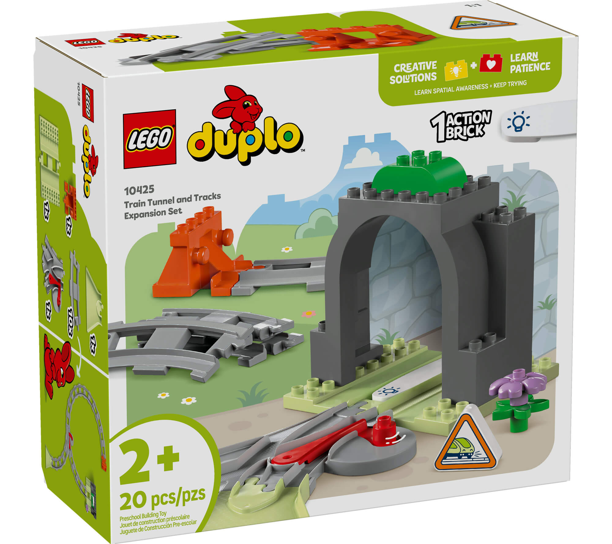 LEGO DUPLO Town Train Tunnel and Tracks Expansion Set 10425 - Image 2