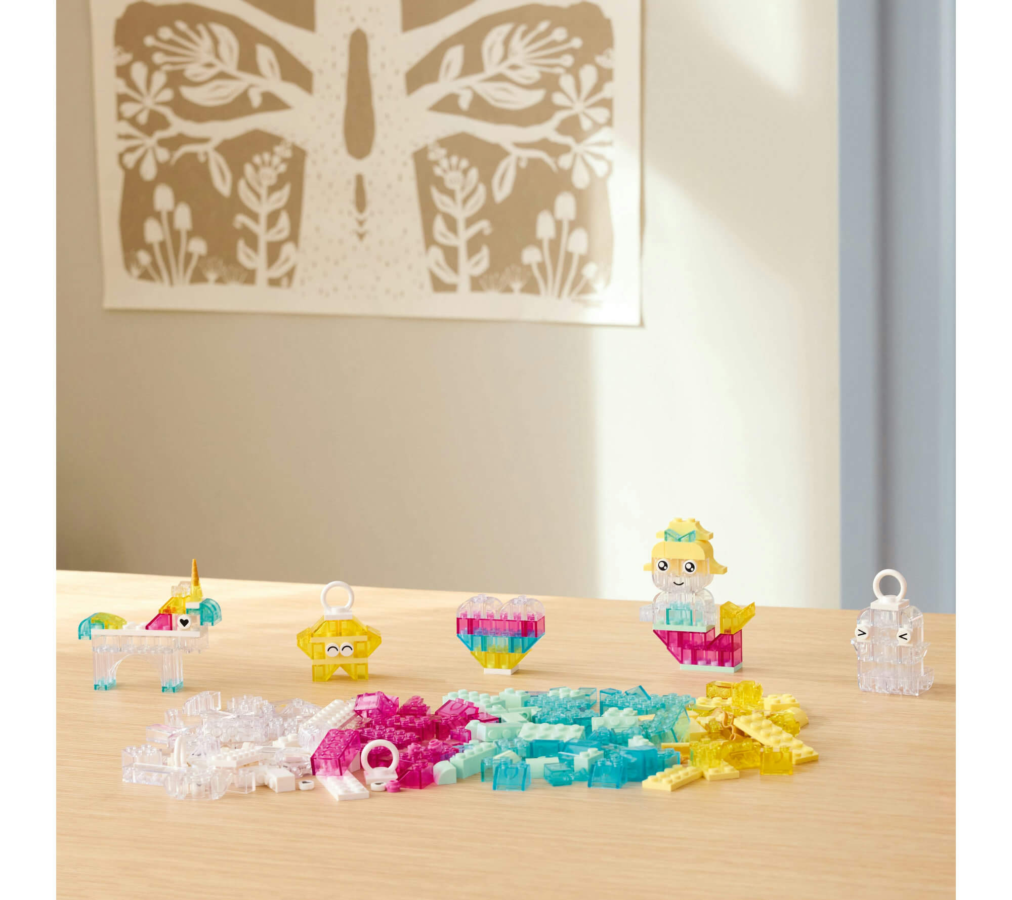 LEGO Classic 340-Piece Magical Transparent Box - Colorful Building Bricks Playset - Image 4
