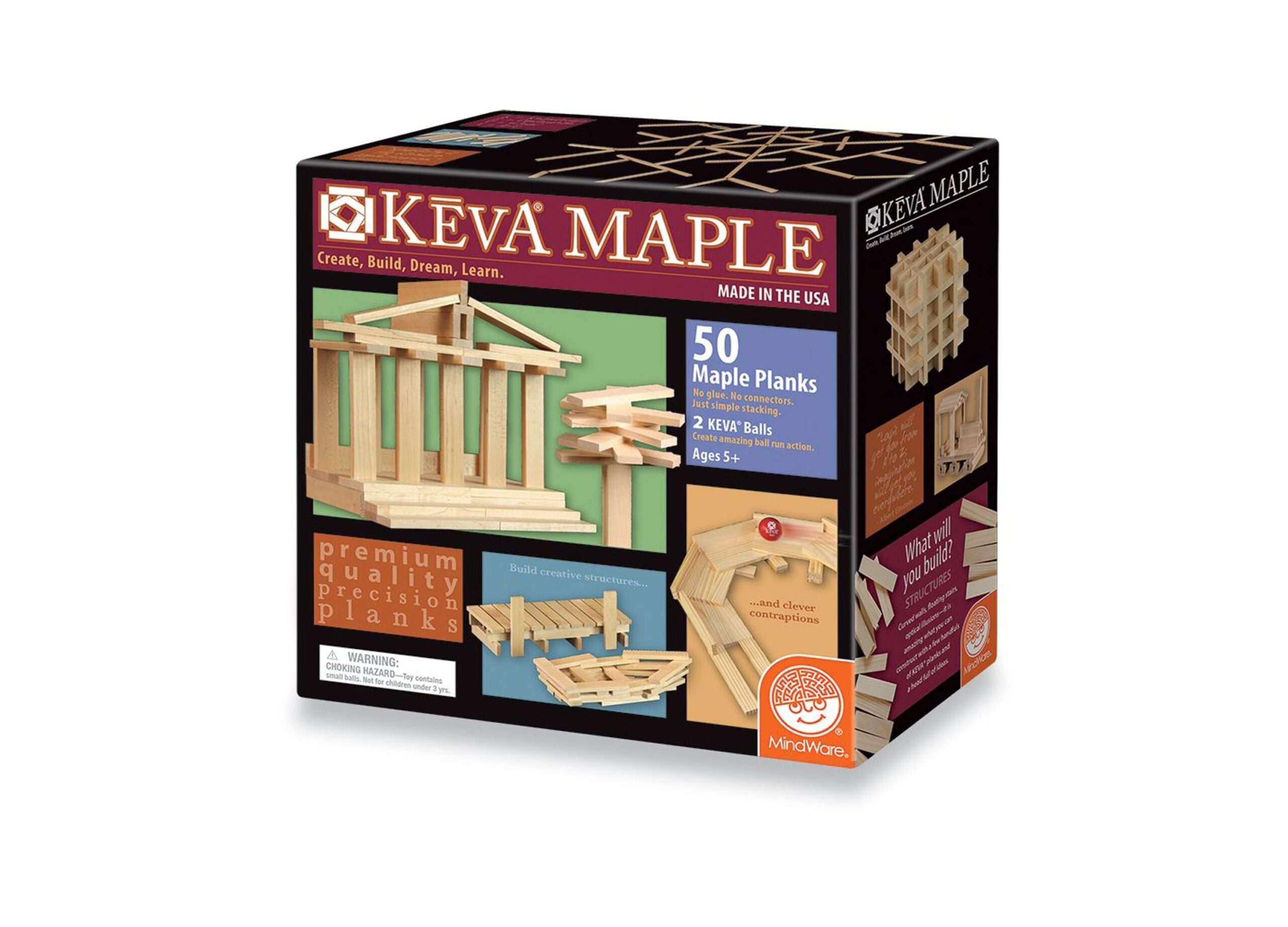 MindWare KEVA Maple 50-Piece Plank Set - Educational Building Toy - Image 3