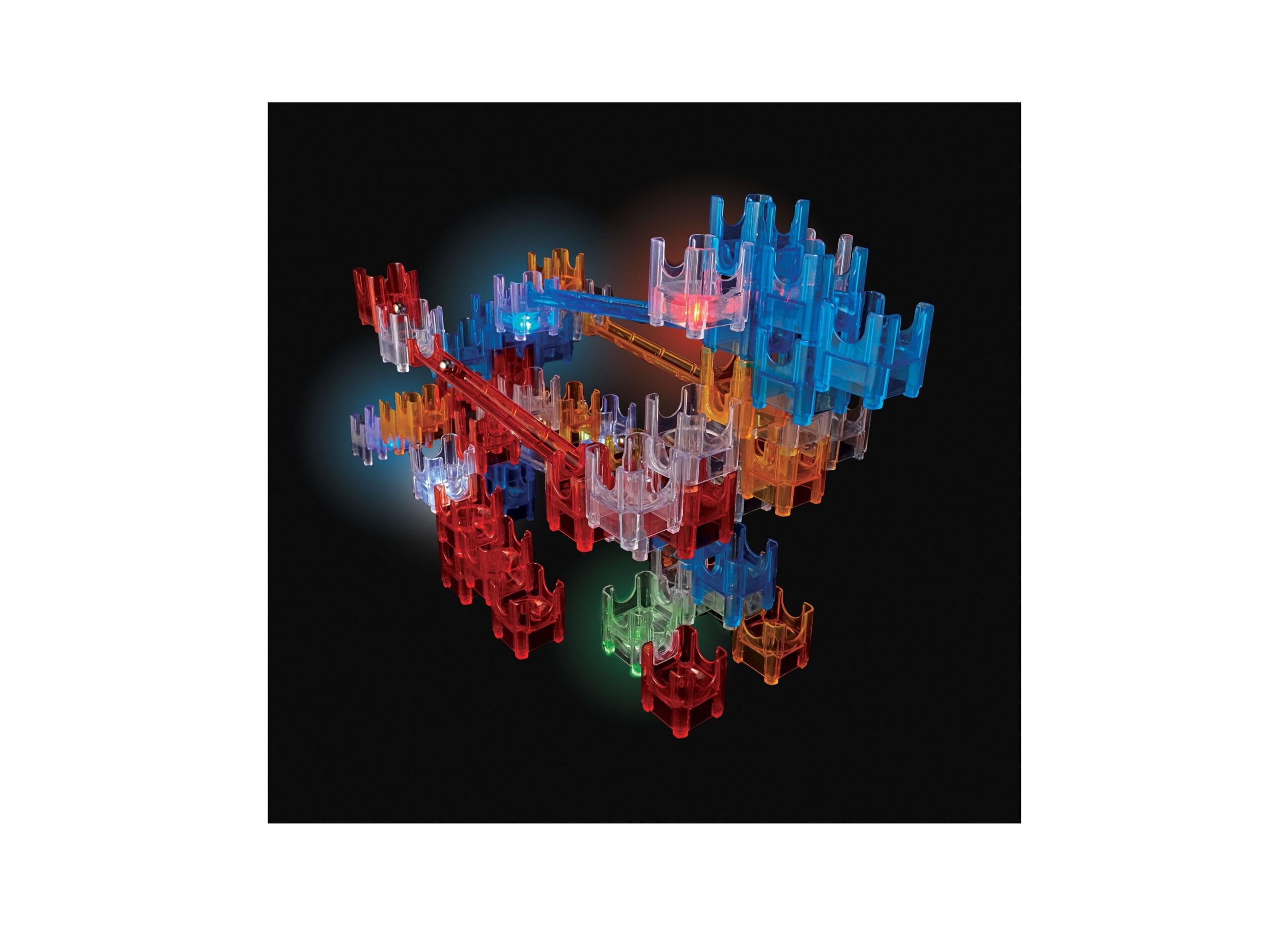MindWare Q-BA-MAZE 2.0 Deluxe Lights Set - Interactive Marble Maze - Image 2