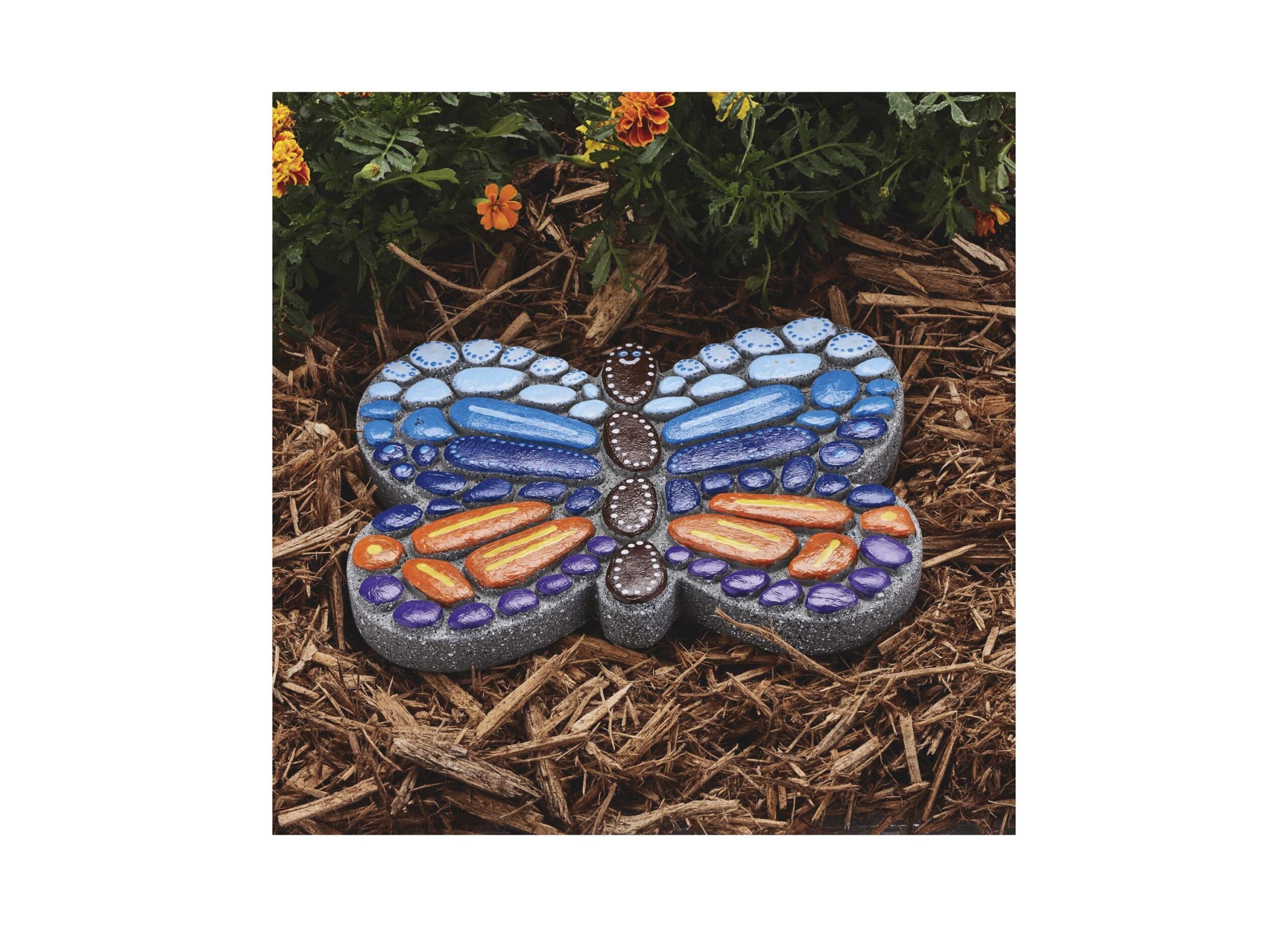 MindWare Paint Your Own Butterfly Mosaic Stepping Stone Kit - Image 3