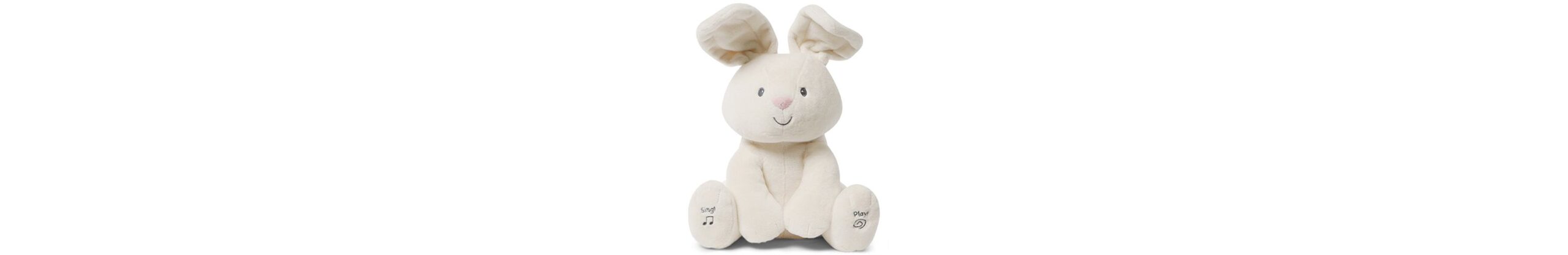 Gund Interactive 12 inch Animated Flora Bunny - Peek-A-Boo Plush Toy