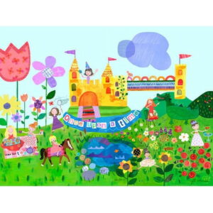 Oopsy Daisy Enchanted Princess Garden Canvas Wall Art