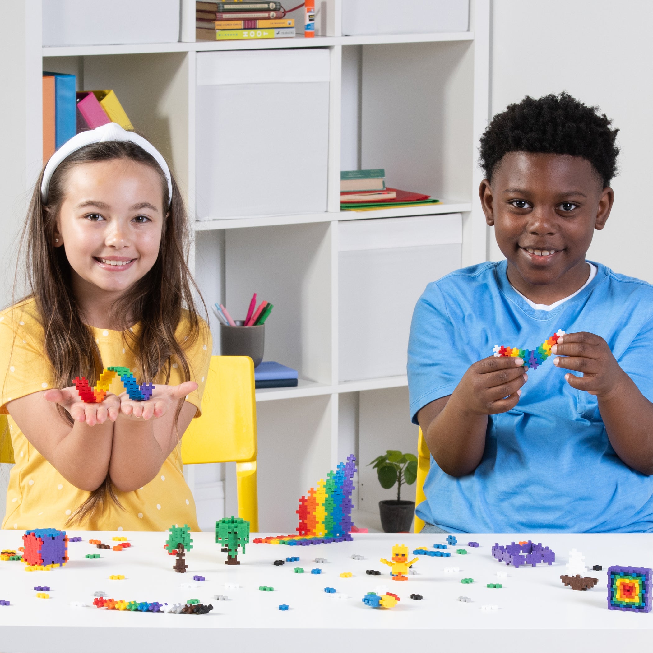 Plus-Plus School Set - 3600 Pieces with 12 Baseplates, Assorted Colors - Image 2