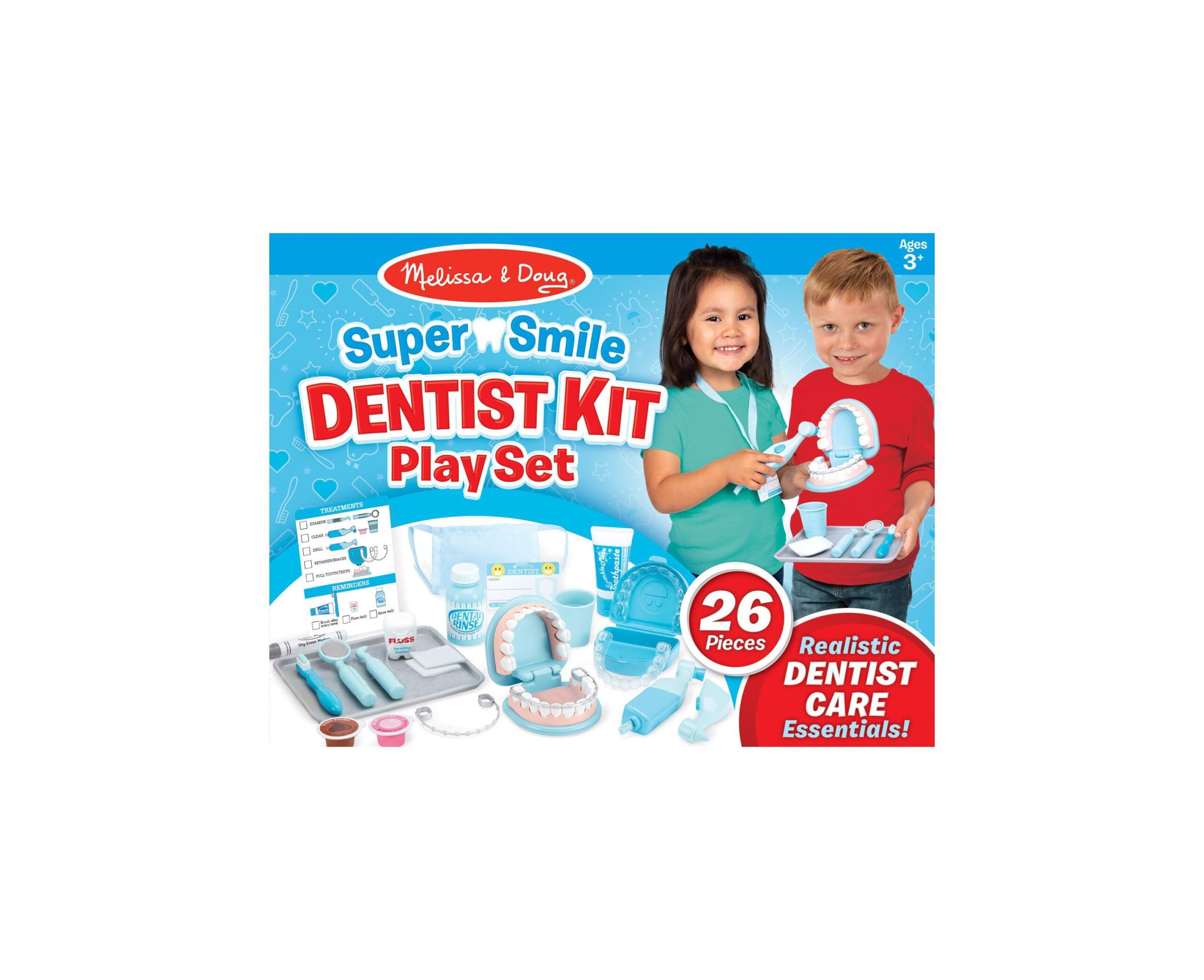 Melissa and Doug 25-Piece Super Smile Dentist Play Set - Image 2