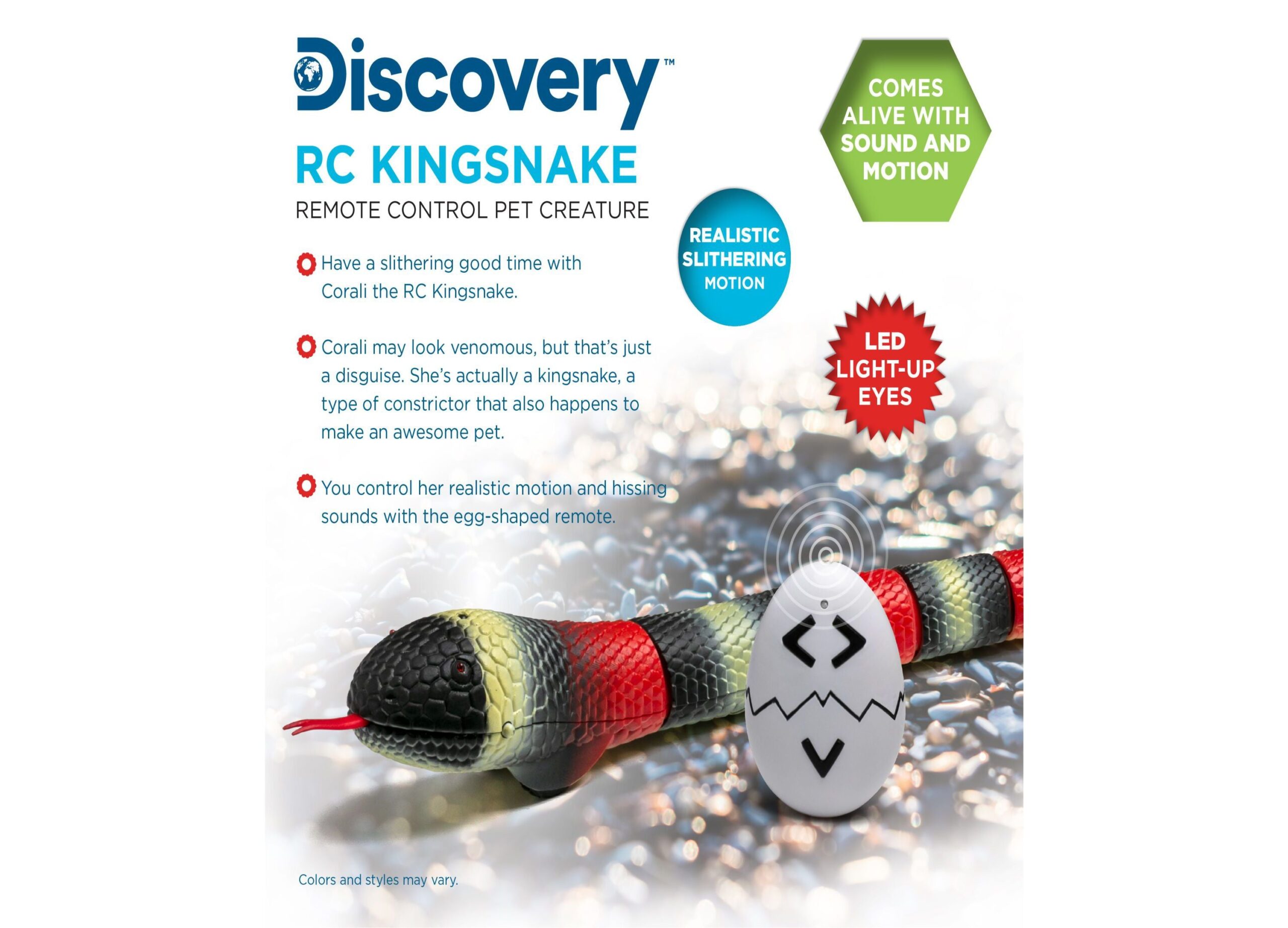 Discovery Kids Radio Control Toy King Snake - Black - Image 5