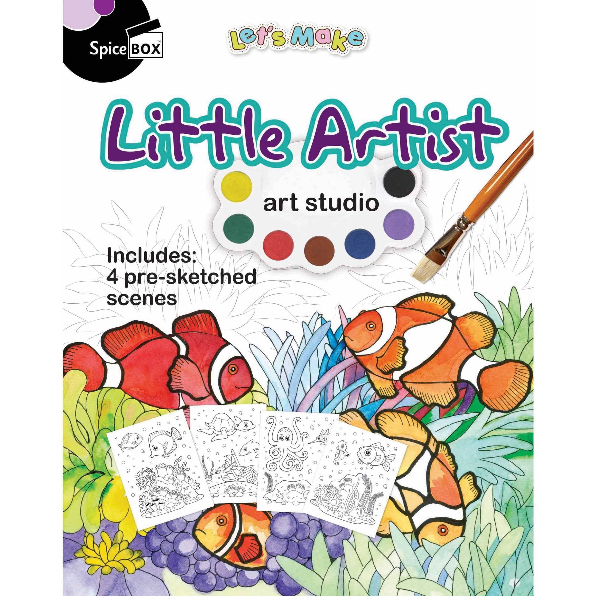Spicebox Little Artist Complete Art Studio Set for Kids
