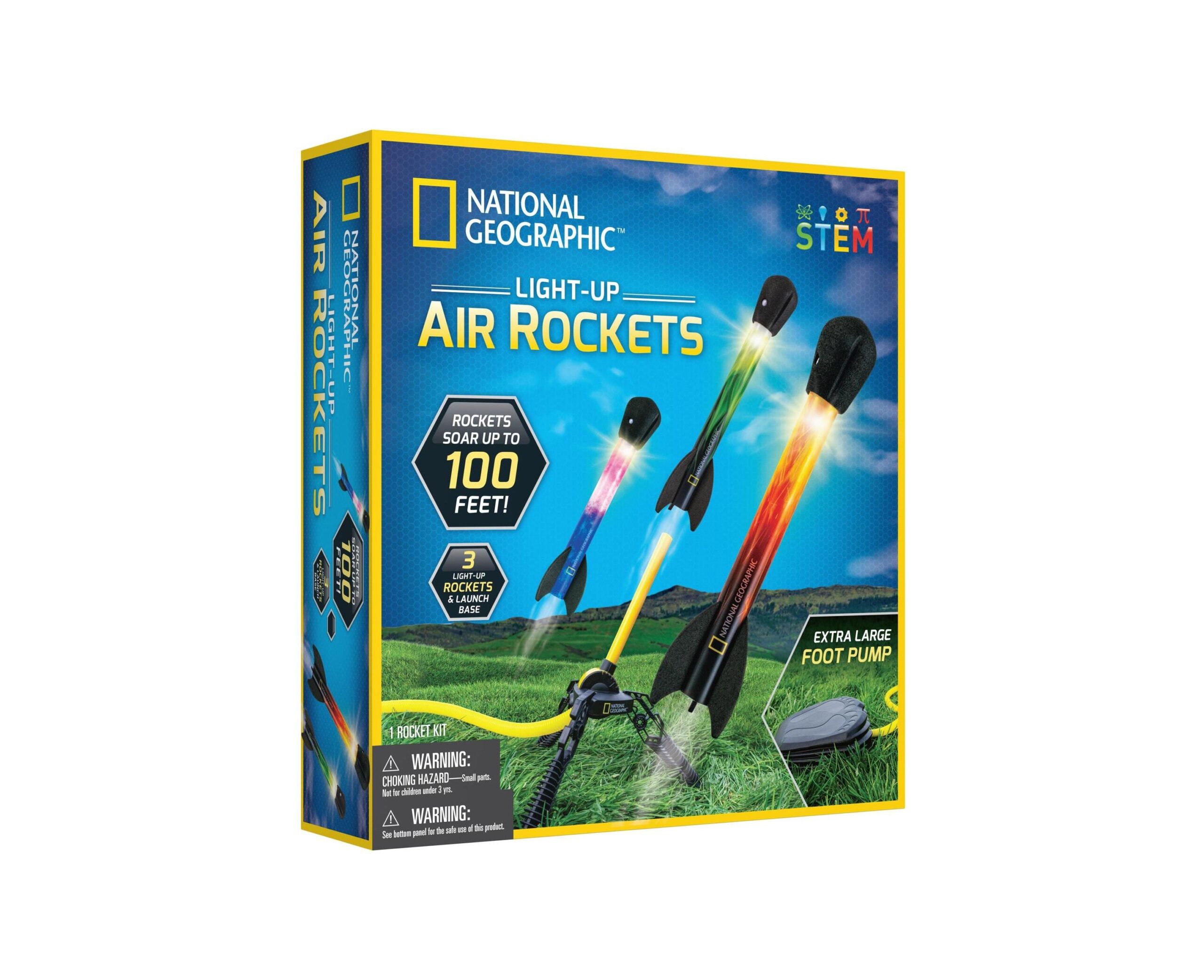 National Geographic Light-Up Air Rockets STEM Kit