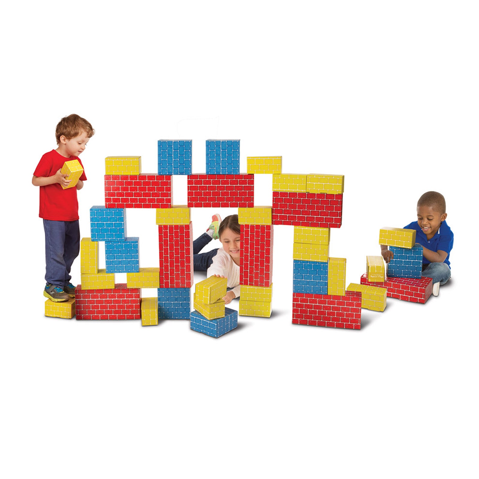 Melissa & Doug Deluxe Jumbo Cardboard Blocks - 40 Piece Set - Image 2