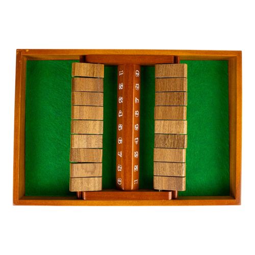 Shut the Box 4-Way Play Wooden Dice Game - Image 6