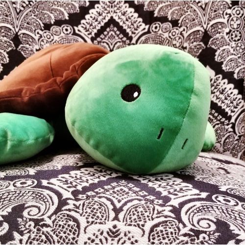 Snoozimals 20 inch Ultra-Soft Toby the Turtle Plush - Green/Brown - Image 4