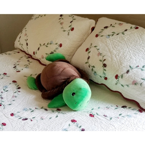 Snoozimals 20 inch Ultra-Soft Toby the Turtle Plush - Green/Brown - Image 5