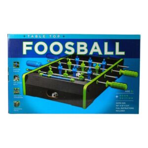 Neon Foosball Tabletop Game - Compact & Colorful Kickoff
