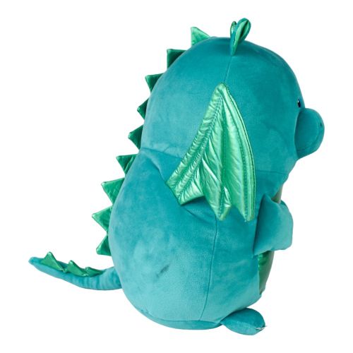 Kobioto Enchanted Dragon 18 inch Plush - Turquoise with Shimmering Green Wings - Image 3