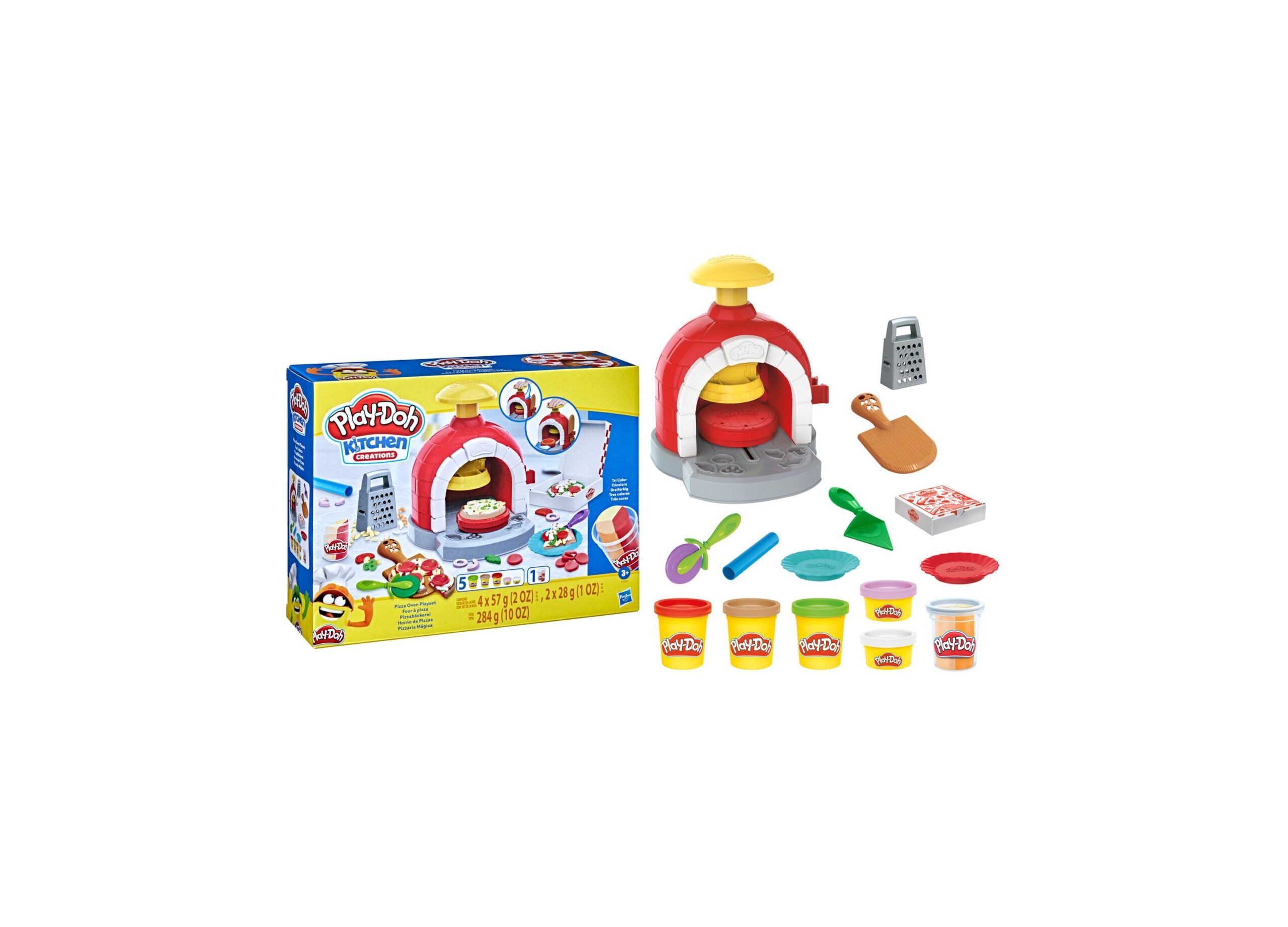 Play-Doh Kitchen Creations Deluxe Pizza Oven Playset - 14 Pieces - Image 2