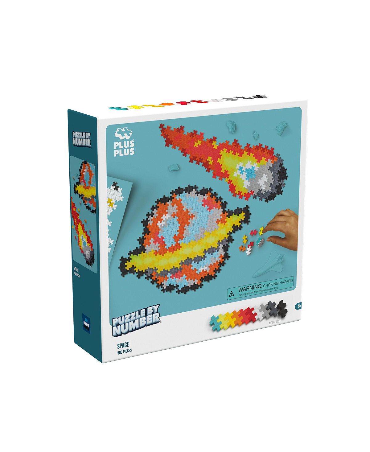 Plus-Plus Puzzle By Number - 500 Piece Space Themed Puzzle - Image 2