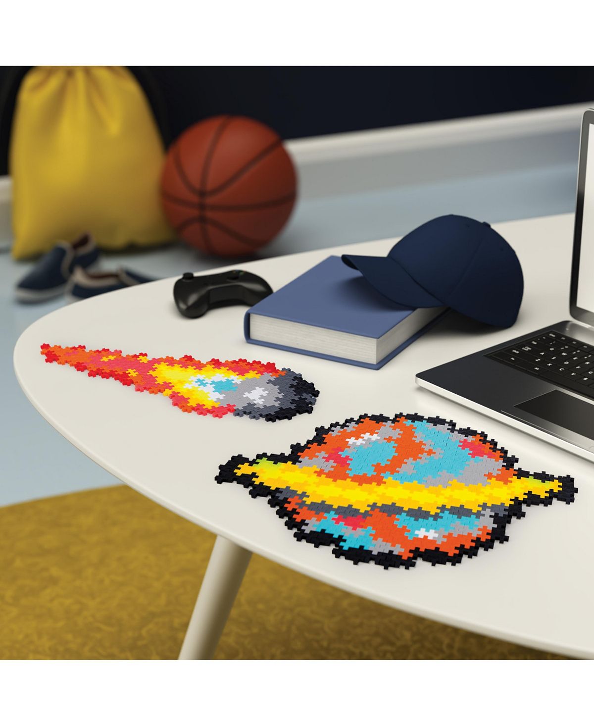 Plus-Plus Puzzle By Number - 500 Piece Space Themed Puzzle - Image 3