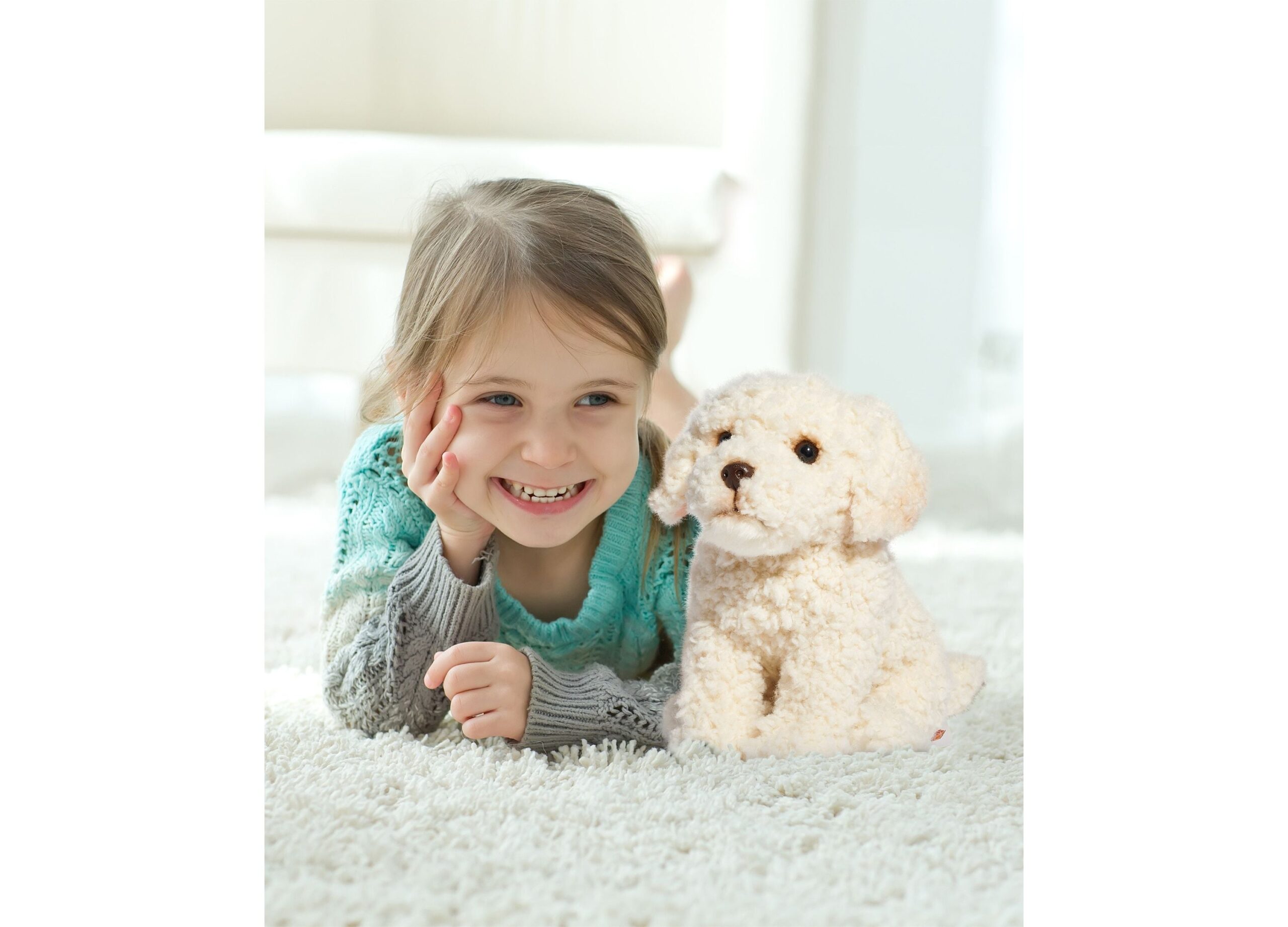 Geoffrey's Toy Box 10 inch Labra Doodle Plush Puppy Dog Toy - Exclusive to Macy's - Image 6