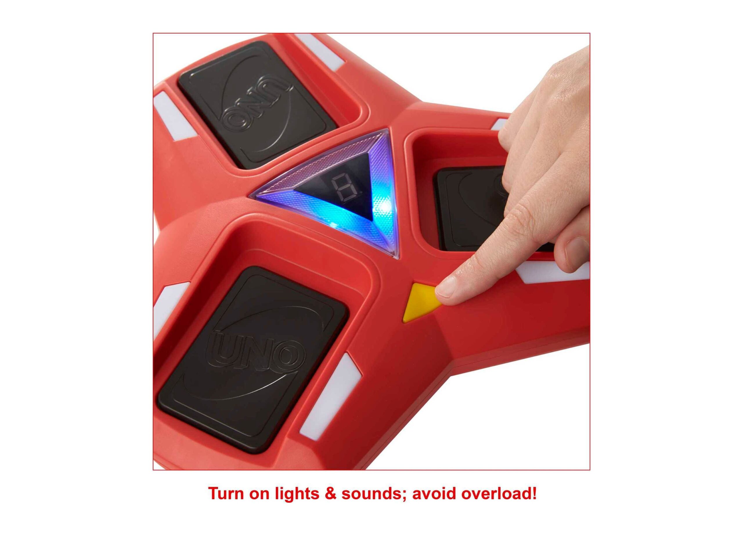 UNO Triple Play Card Game: Family Night Edition with Lights and Sounds - Image 4