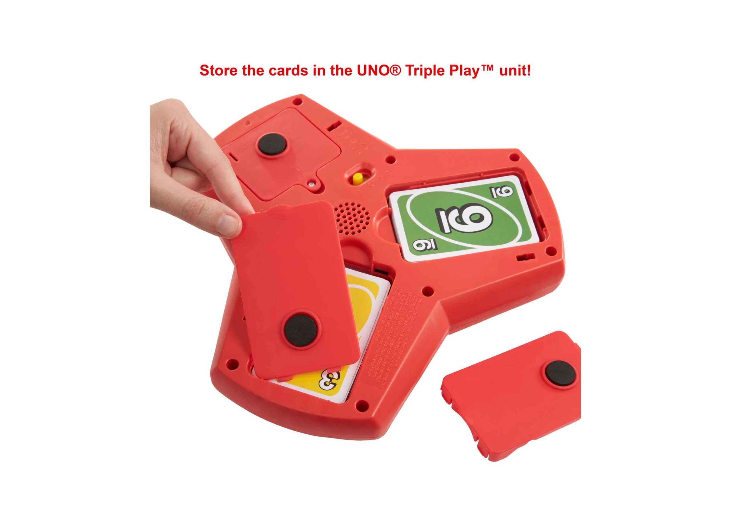 UNO Triple Play Card Game: Family Night Edition with Lights and Sounds - Image 5