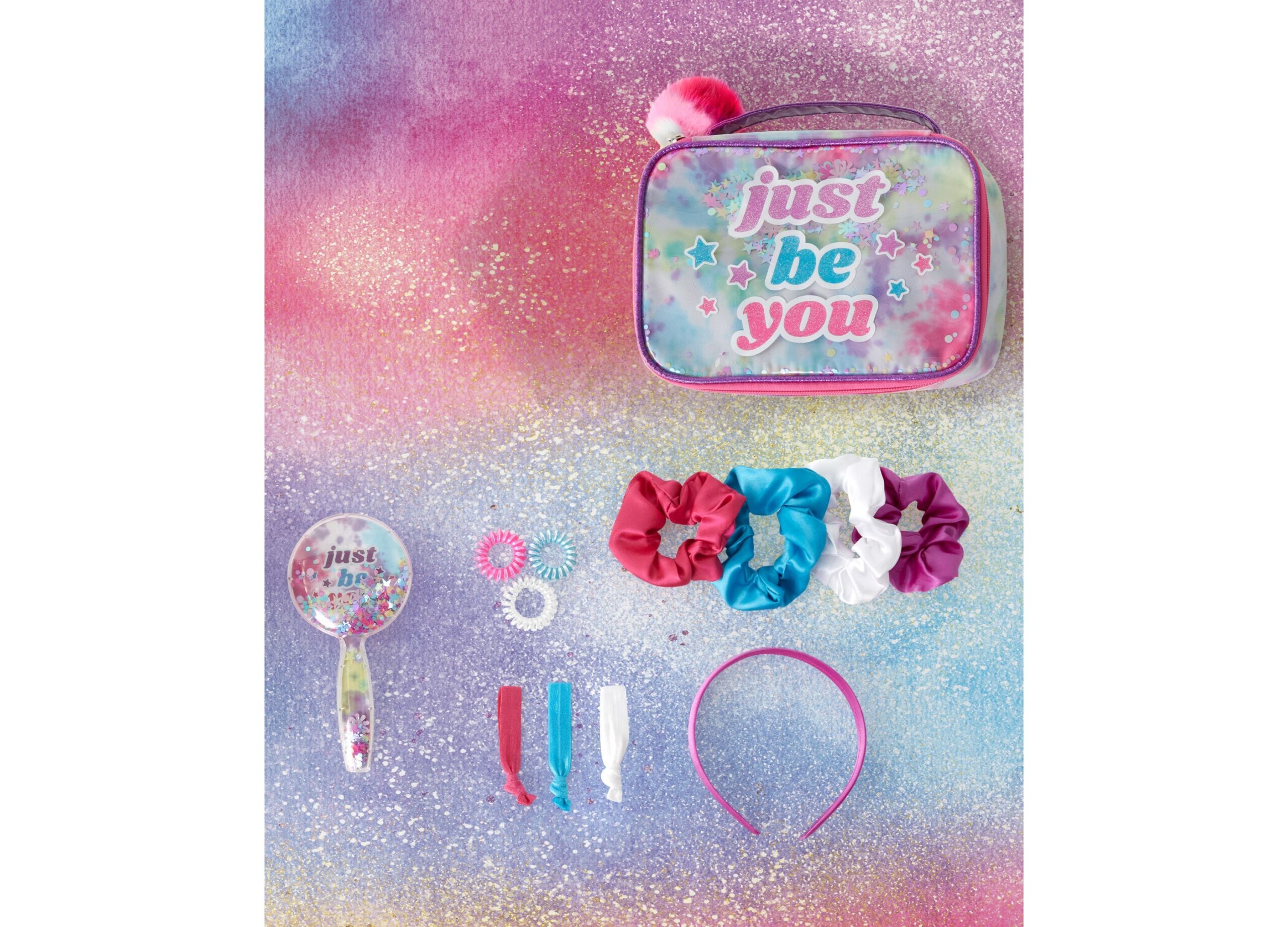 Geoffrey's Toy Box 13-Piece Rainbow Salon Hair Accessory Set for Kids - Image 2