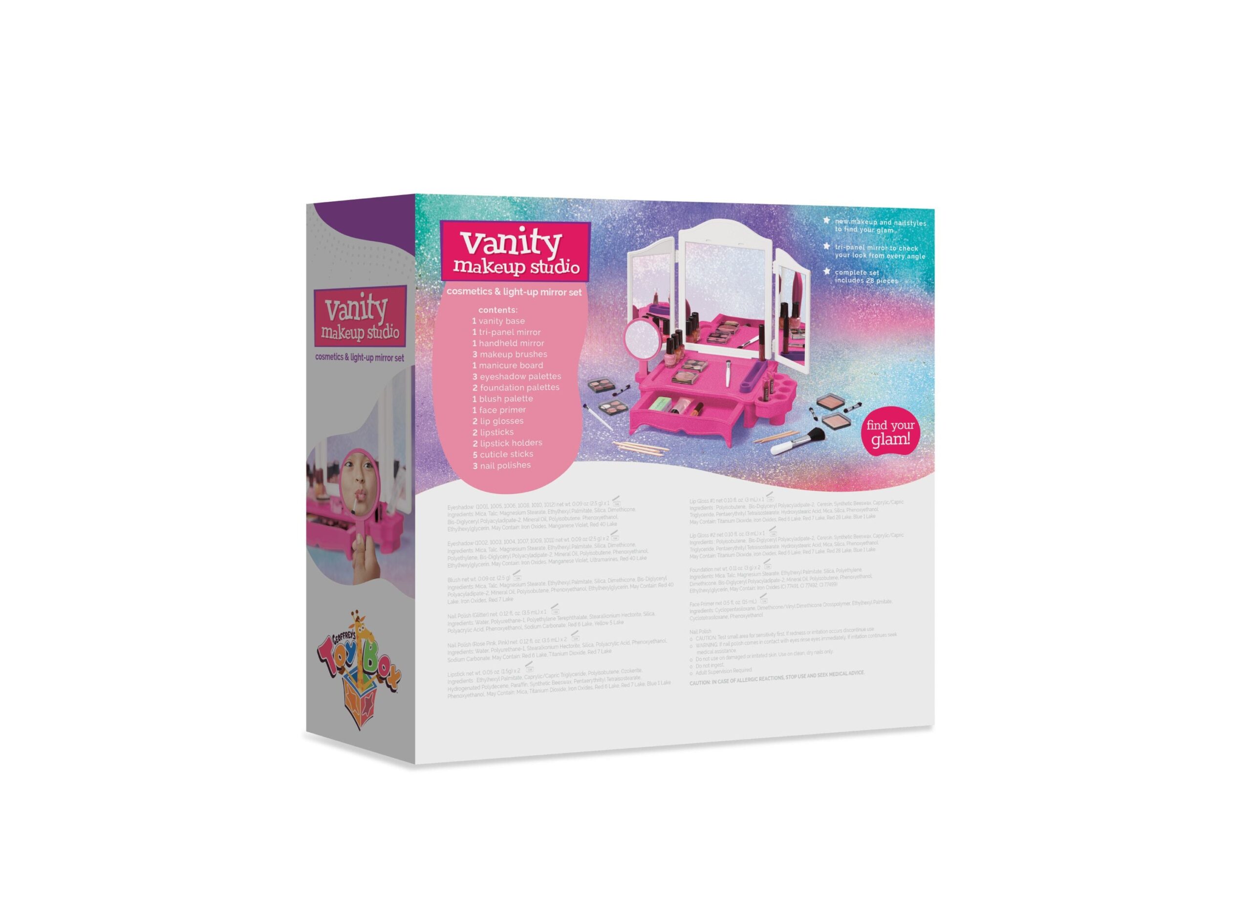 Geoffrey's Toy Box 28-Piece Vanity Makeup Studio with LED Mirror - Exclusive at Macy's - Image 4