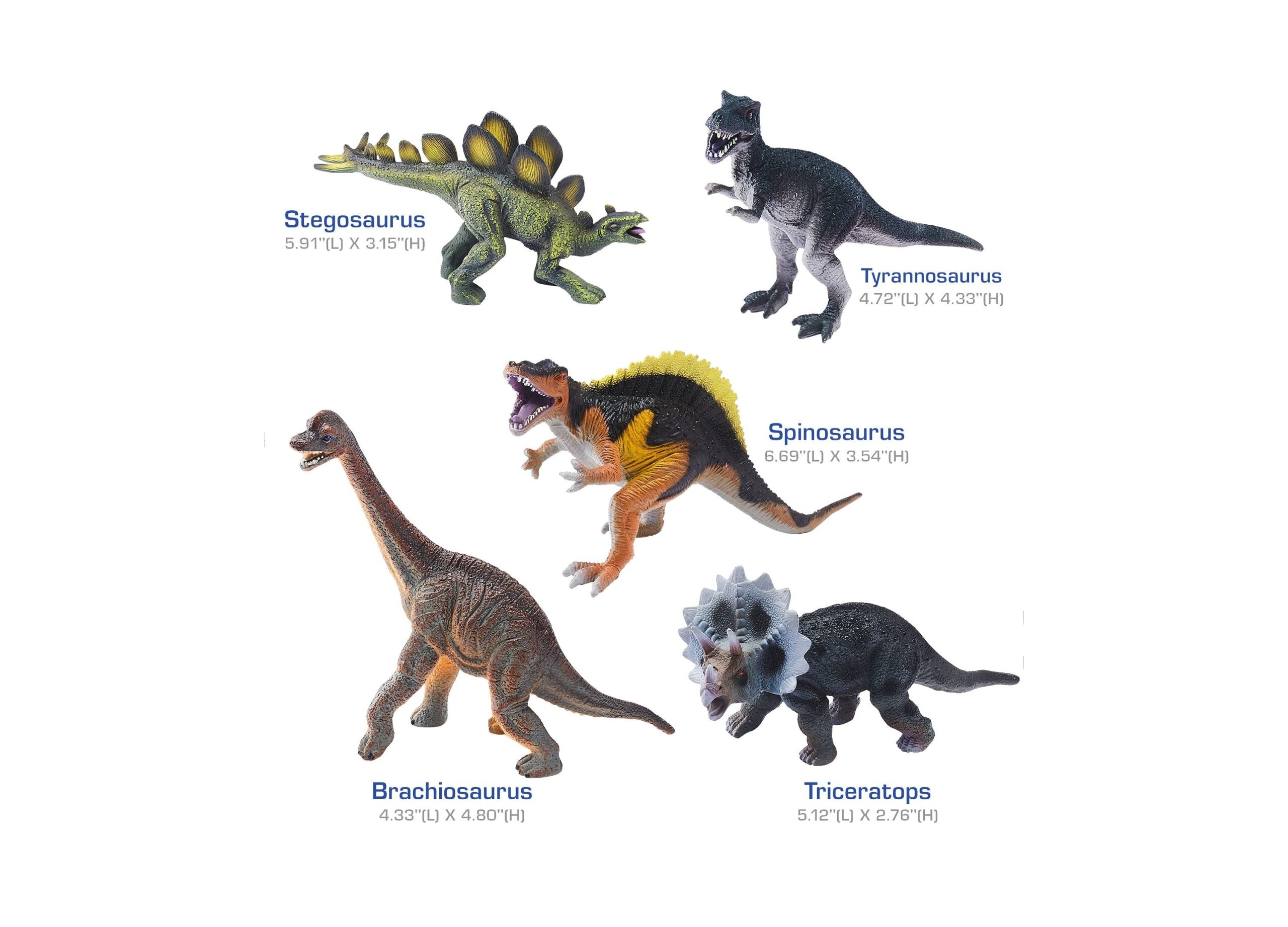 Toys R Us Animal Zone Dino Collectibles 5-Pack - Detailed Prehistoric Figures - Image 2