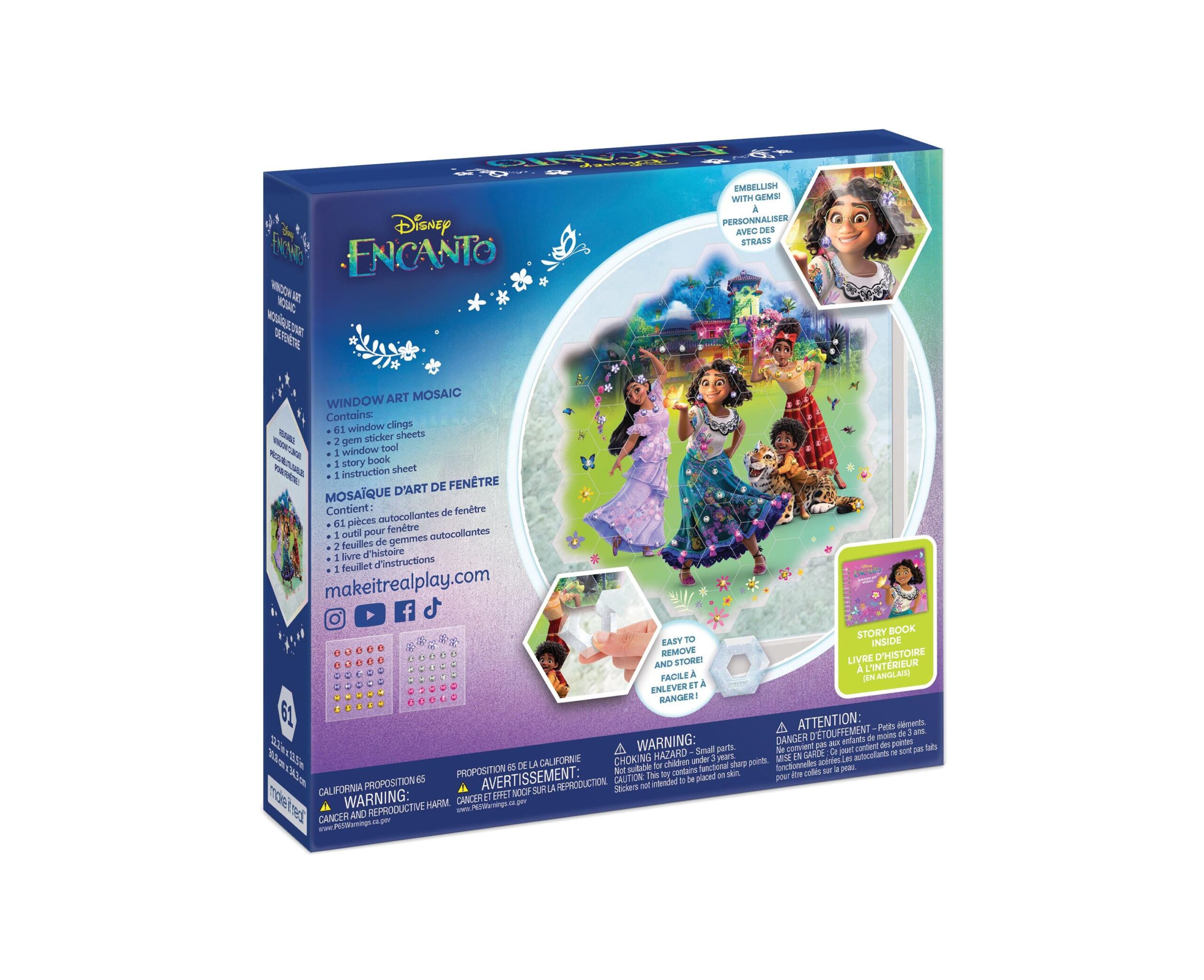 Disney Encanto Window Art Mosaic Kit - Colorful Vinyl Clings - Image 2