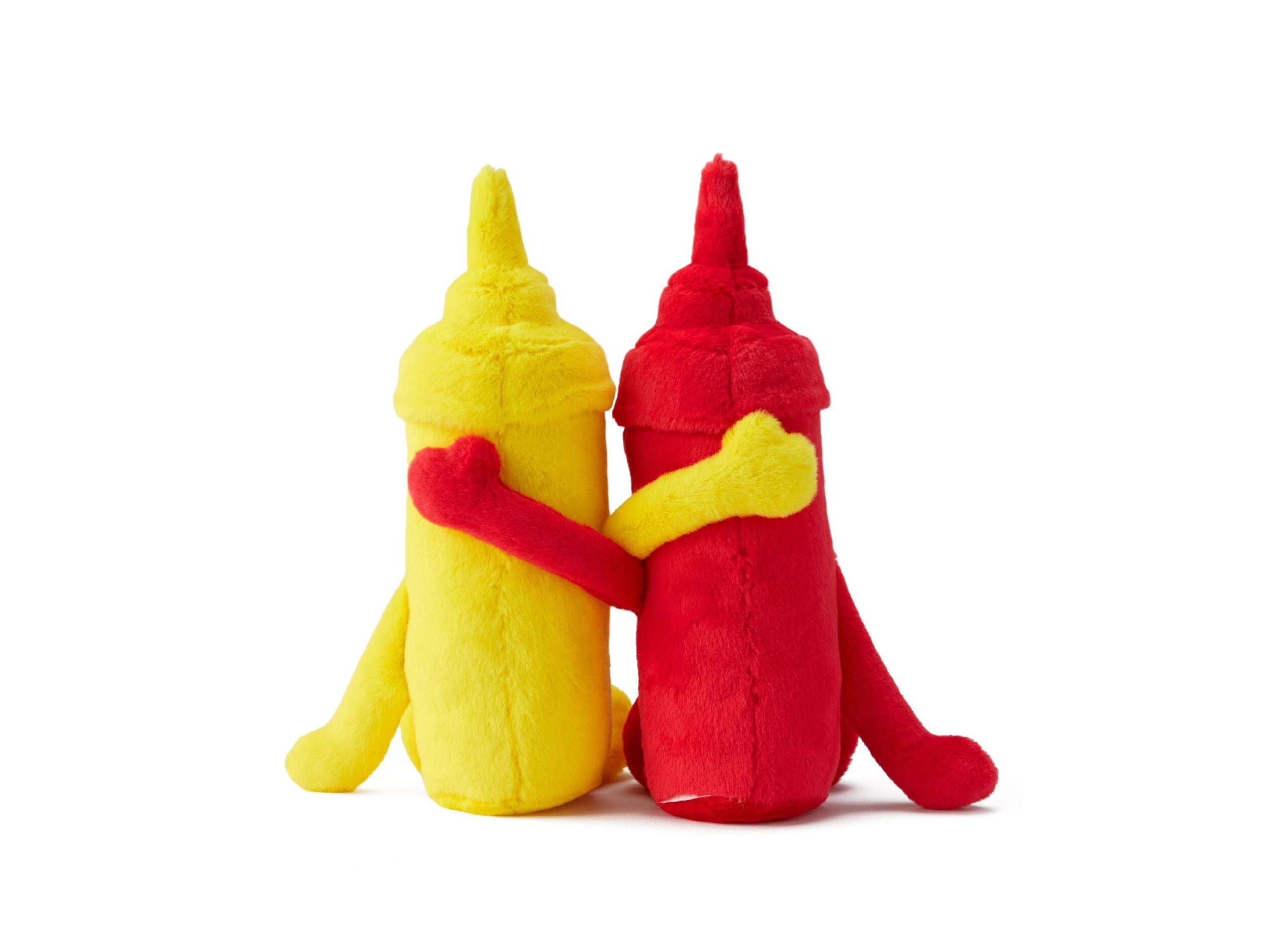 Geoffrey's Toy Box 10-Inch Plush Ketchup and Mustard Set - Cuddle Pals - Image 4