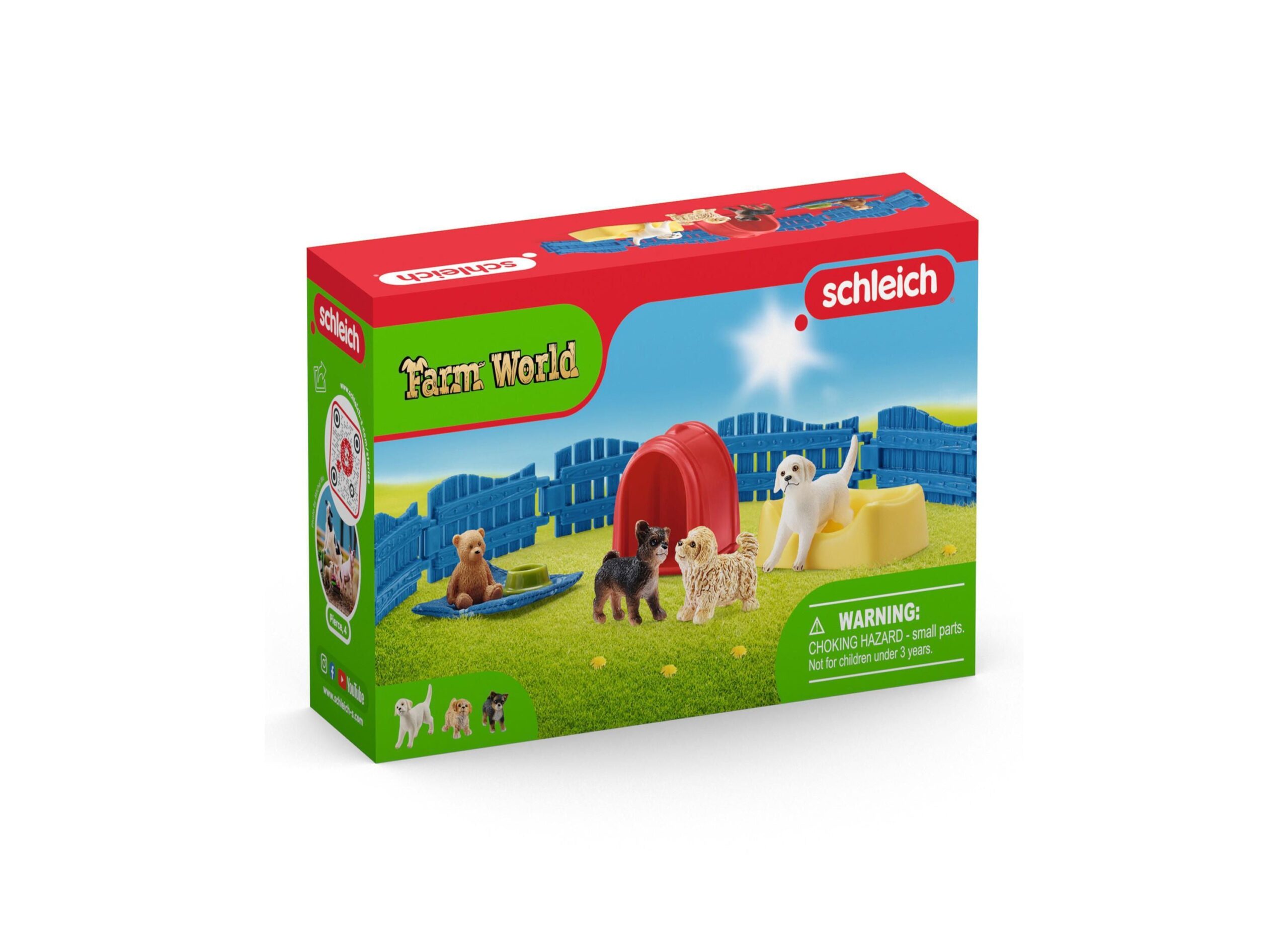 Schleich Farm World Puppy Pen Playset with Detailed Figurines - Image 3