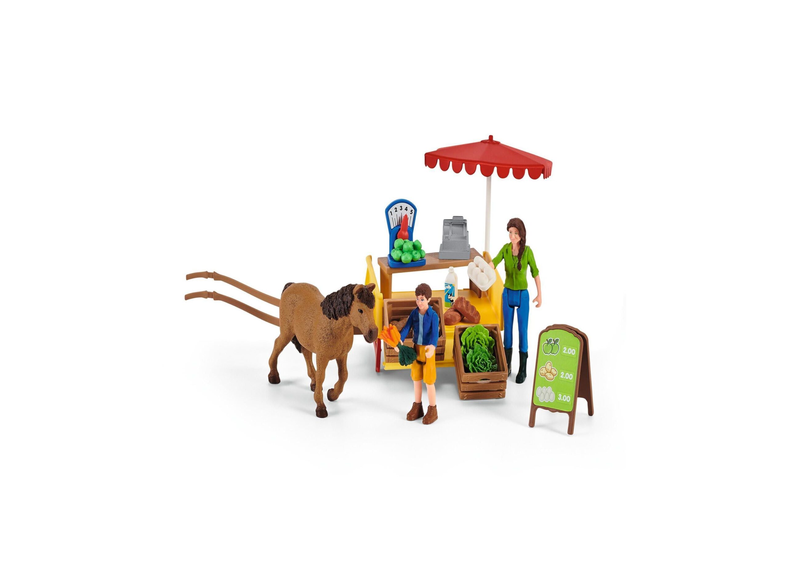 Schleich Farm World Sunny Day Mobile Farm Stand Playset - Image 2
