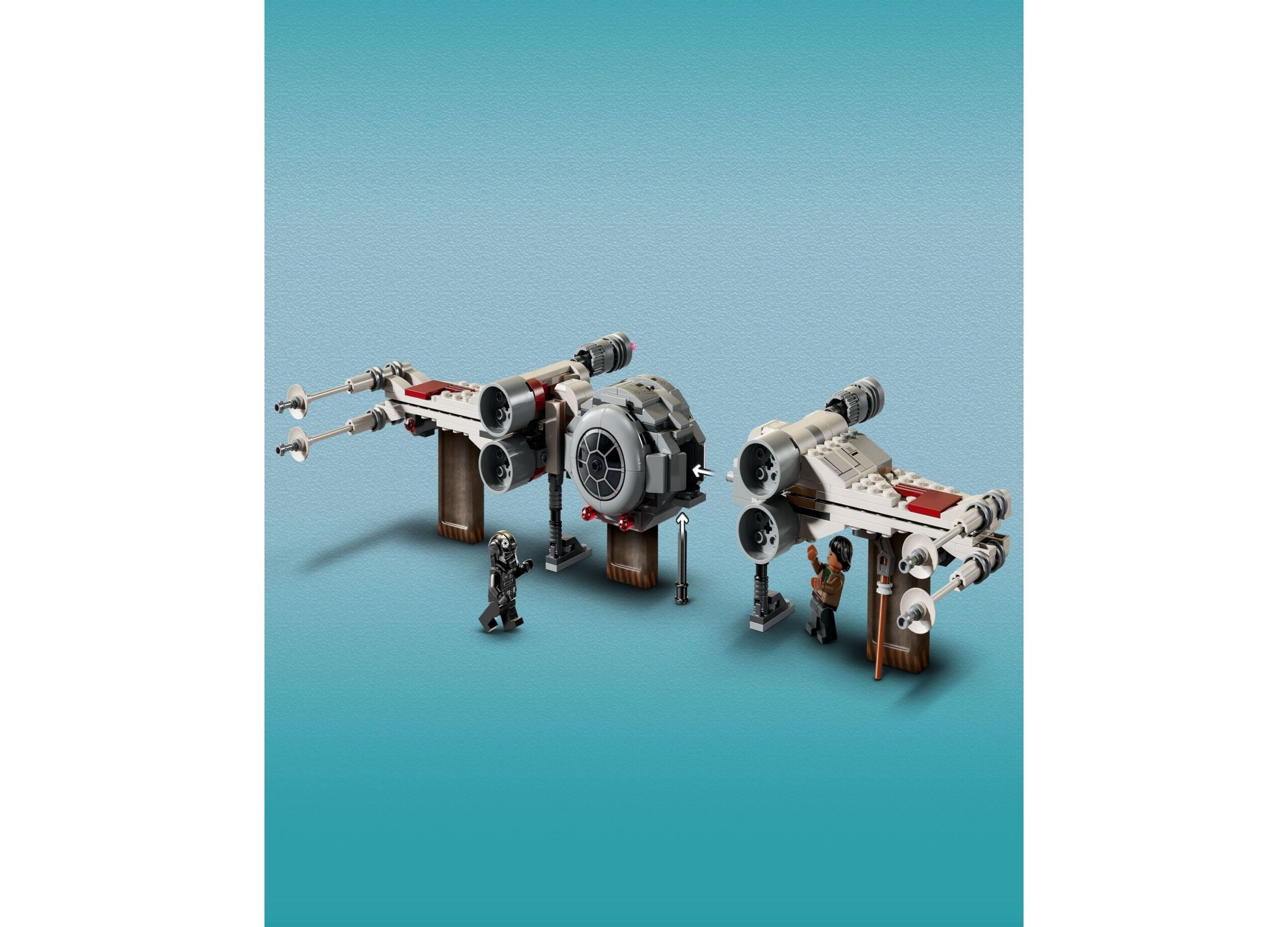 LEGO Star Wars 1063-Piece TIE Fighter X-Wing Builder Set for Kids 75393 - Image 2