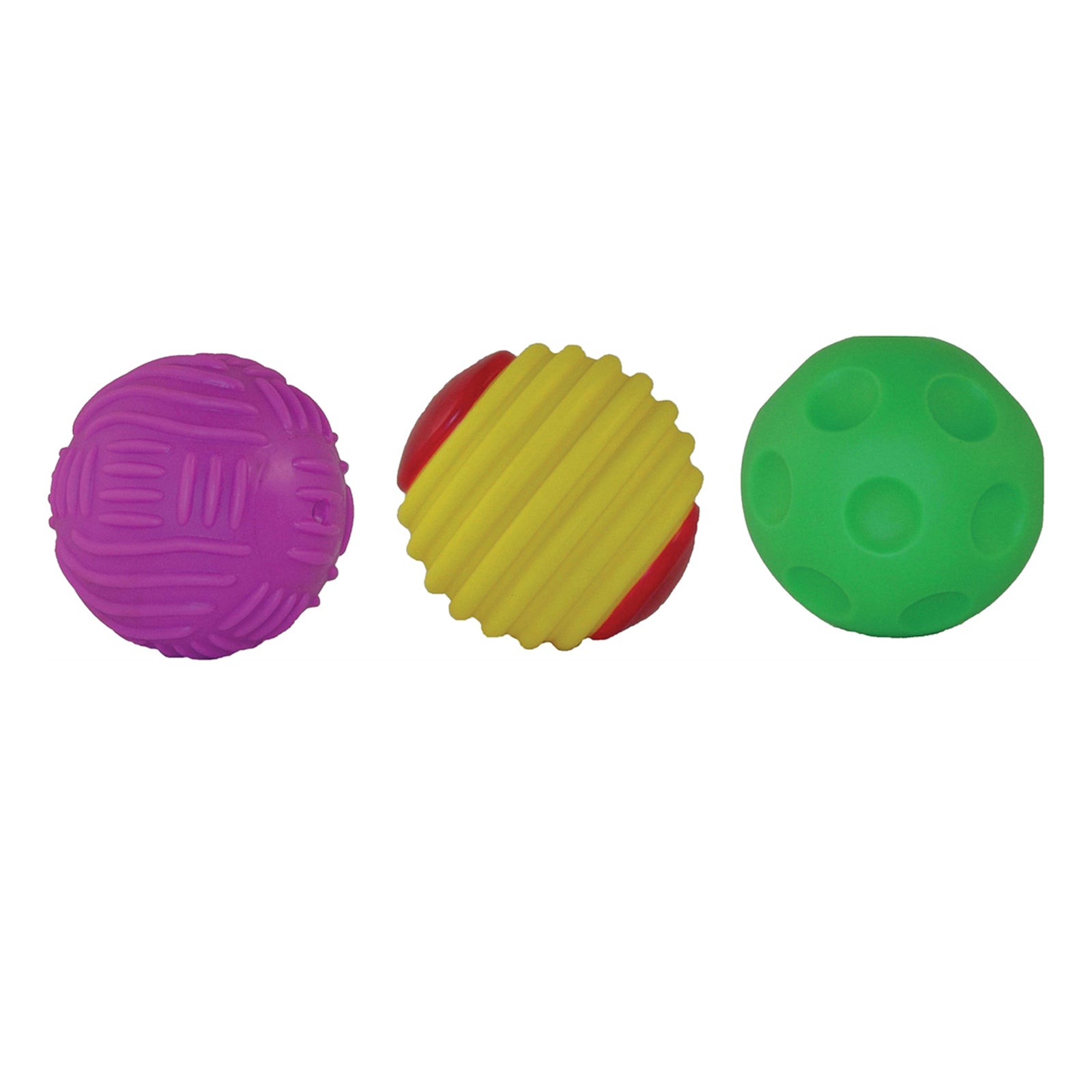 Get Ready Kids Multicolored Tactile Squeak Balls - Set of 6 - Image 2