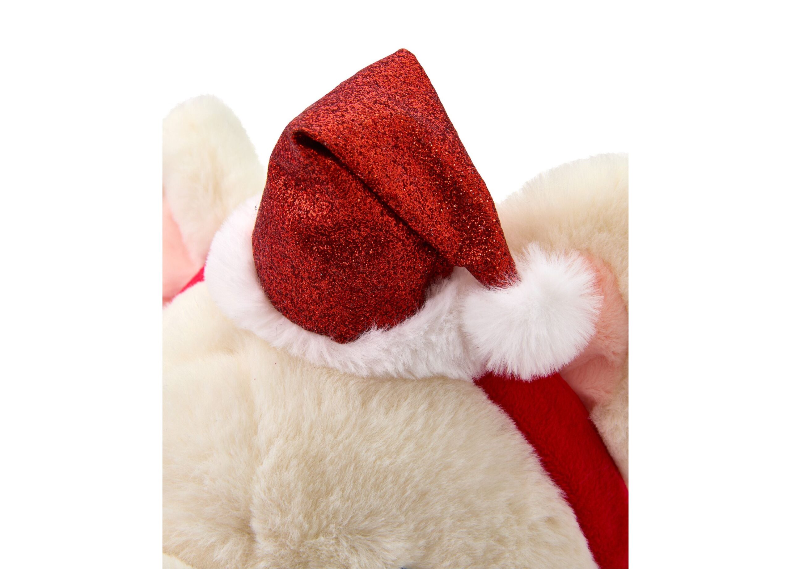 Geoffrey's Toy Box 10 inch French Bulldog Plush with Christmas Hat - Image 7