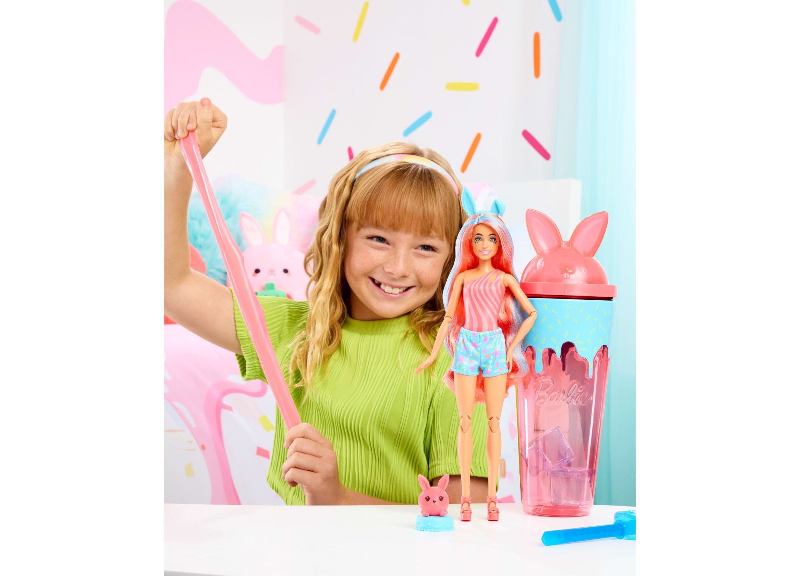 Barbie Pop Reveal Shakes - Bright Bunny Fashion Doll with Accessories - Image 3