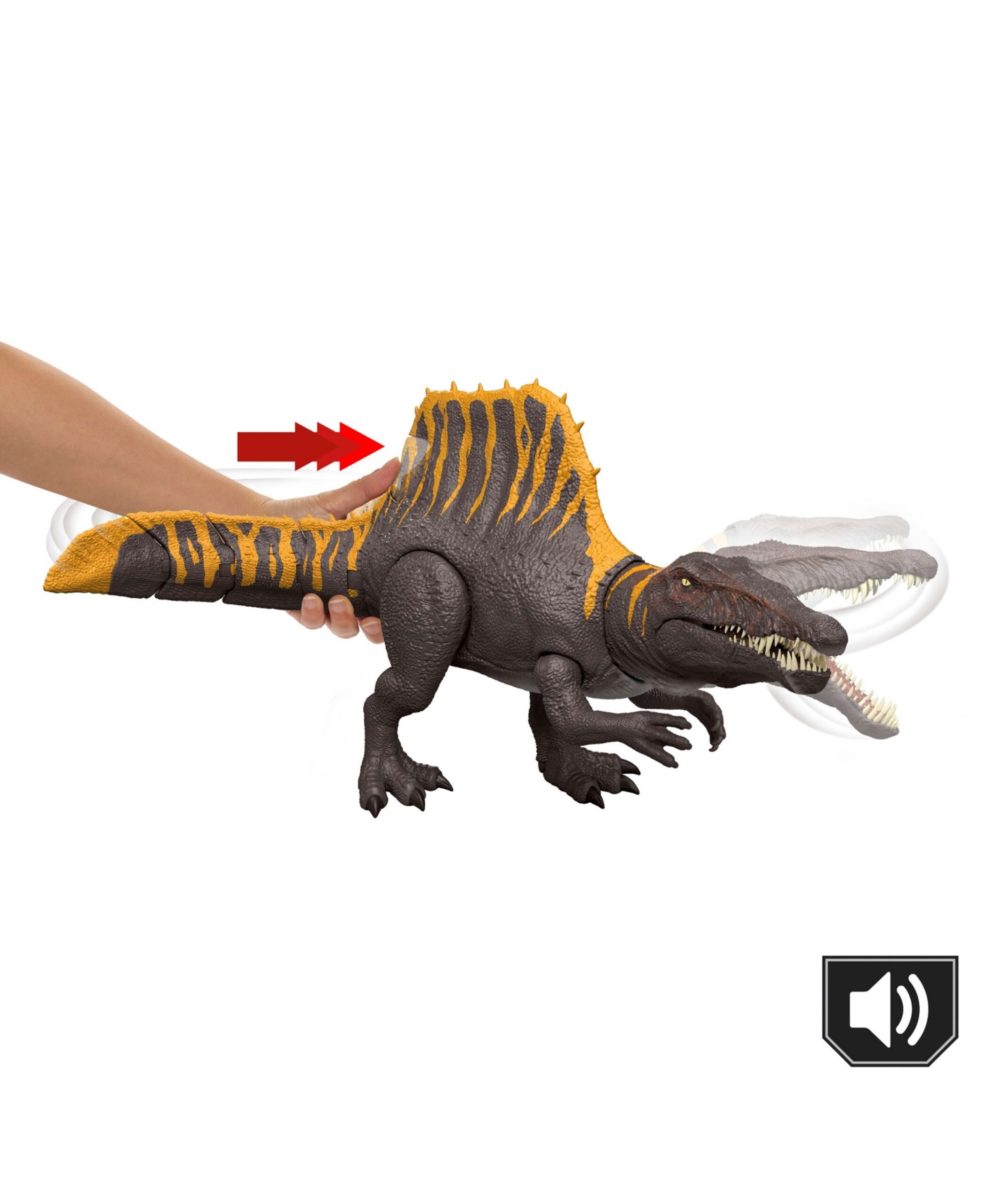 Jurassic World Rebirth 9.61 inch Spinosaurus Action Figure - Tail Thrasher - Image 2