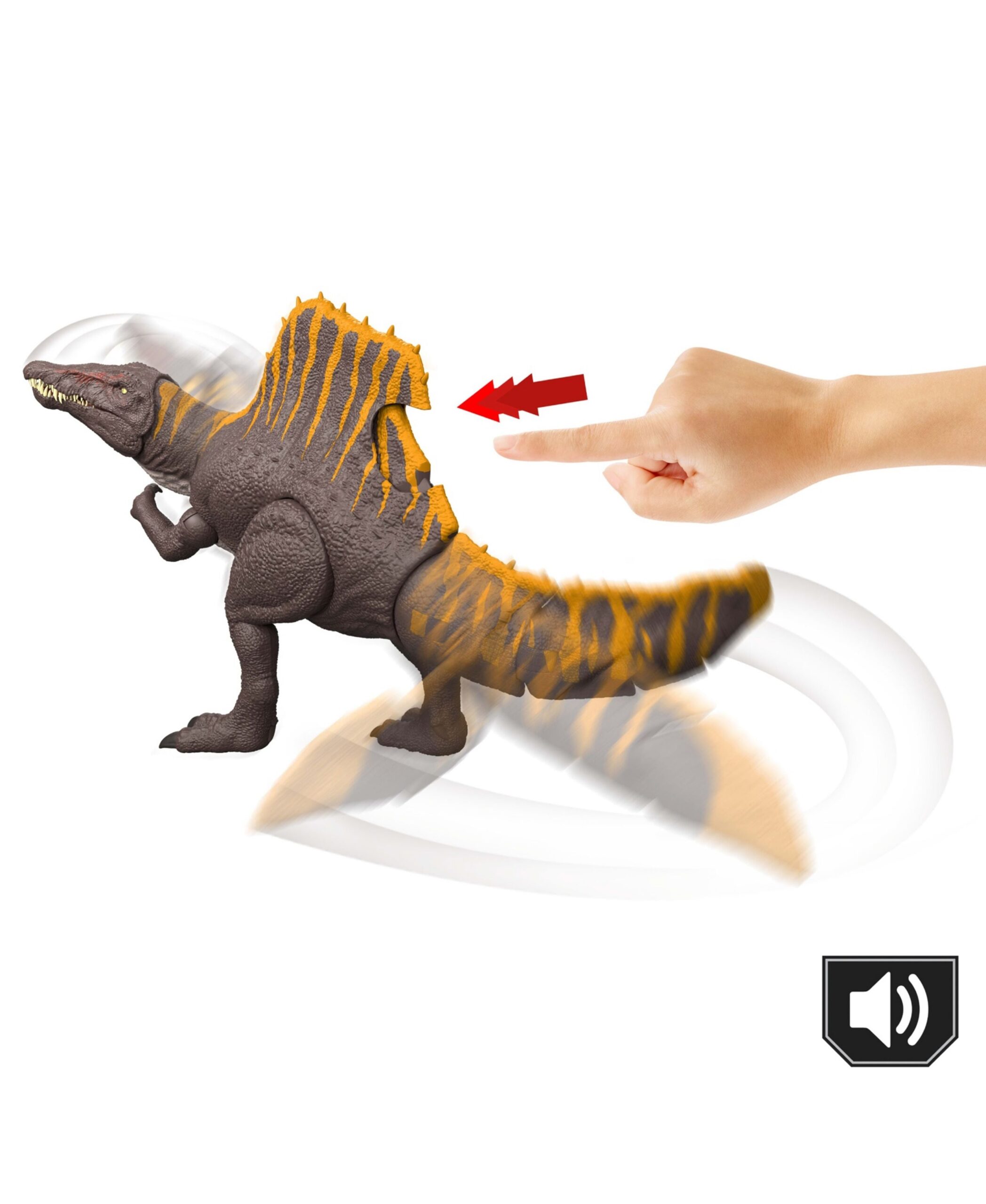Jurassic World Rebirth 9.61 inch Spinosaurus Action Figure - Tail Thrasher - Image 6