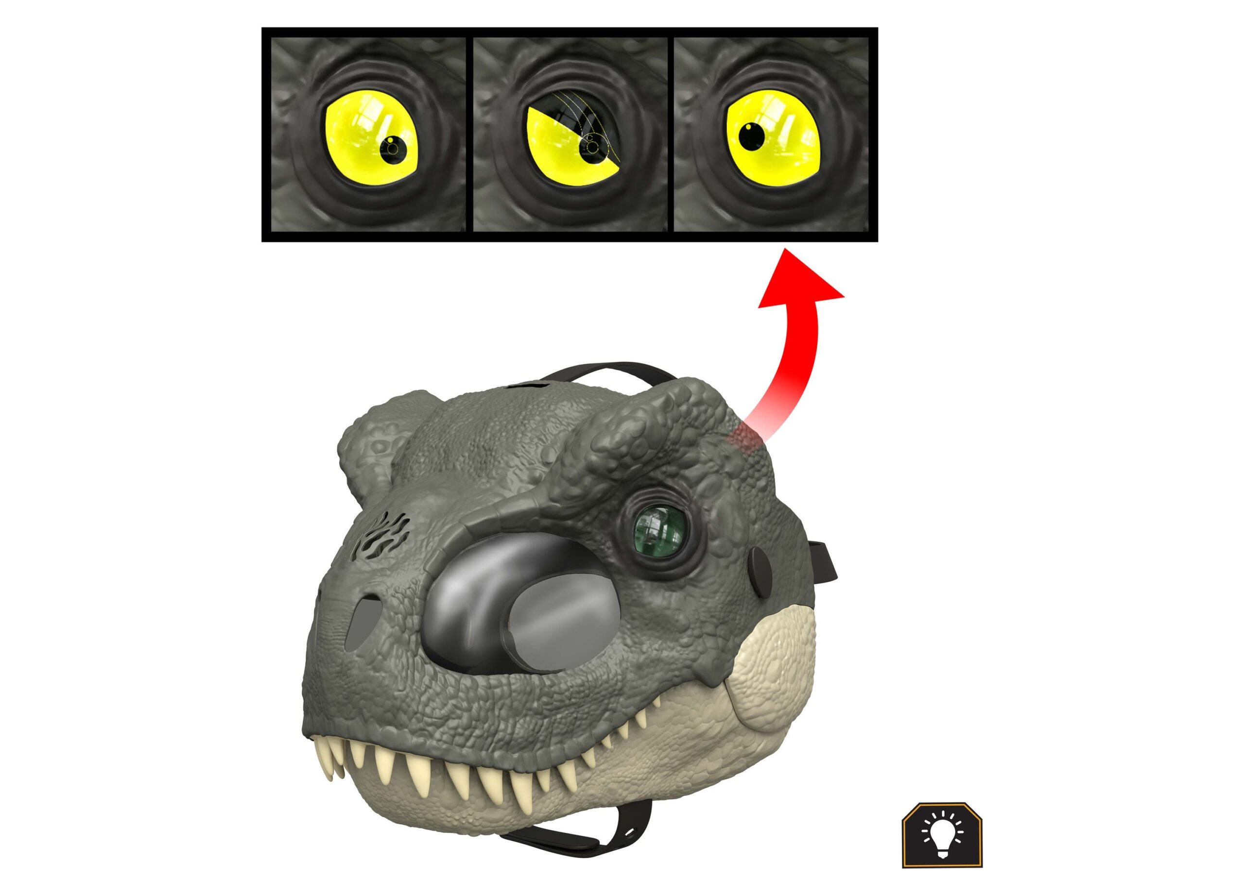 Jurassic World Dominion T-Rex Chomp N Roar Mask - Interactive Costume - Image 2