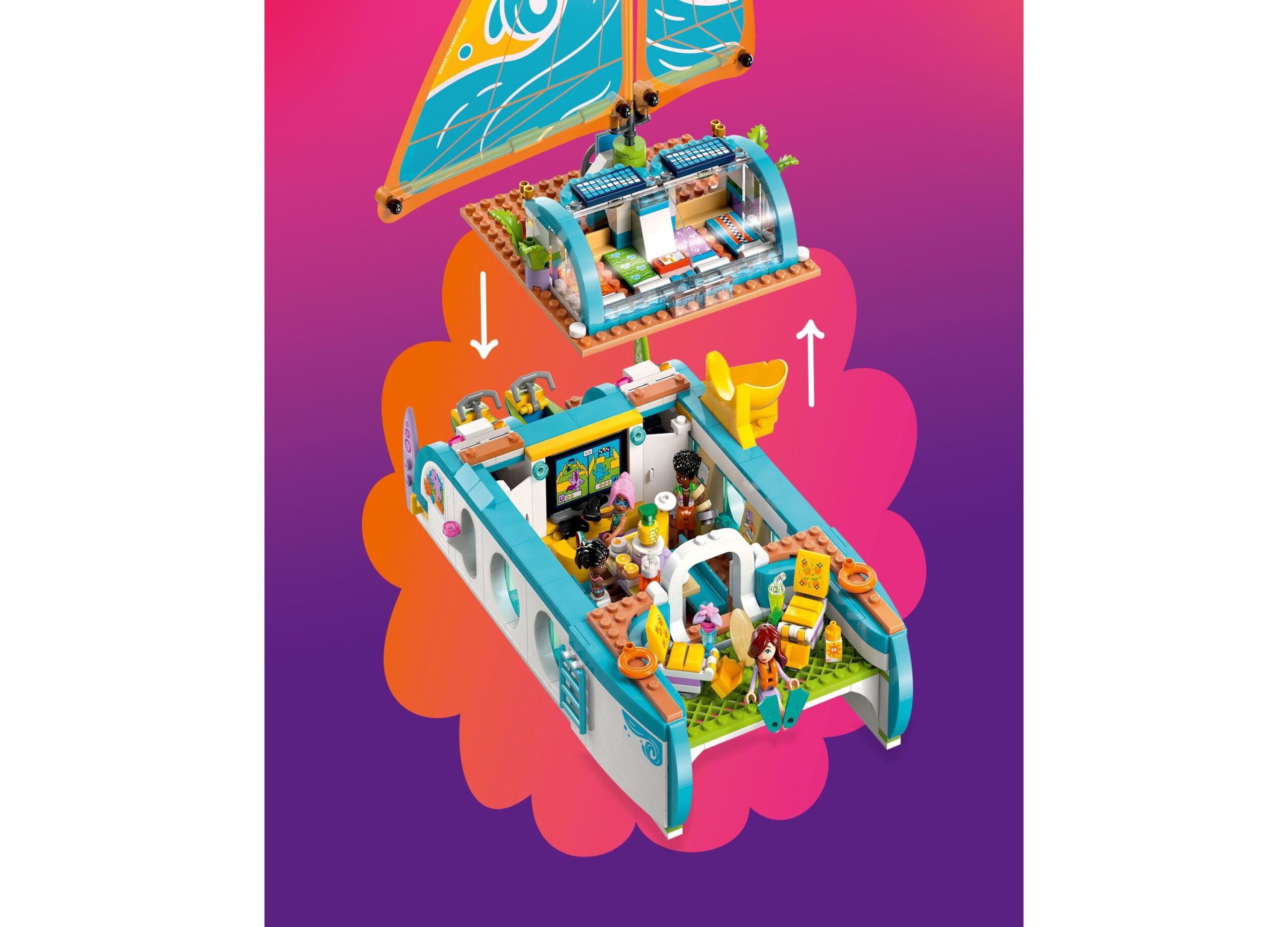 LEGO Friends Travel Boat Adventure 42664 Creative Building Set, 685 Pieces - Image 4