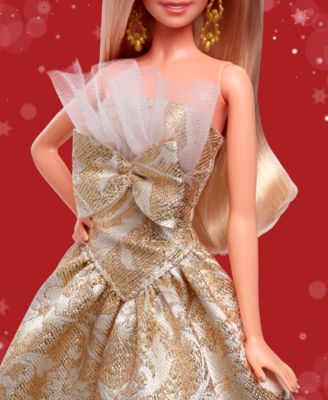 Barbie 2025 Holiday Doll - Dazzling Blonde with Glam Gown - Image 3