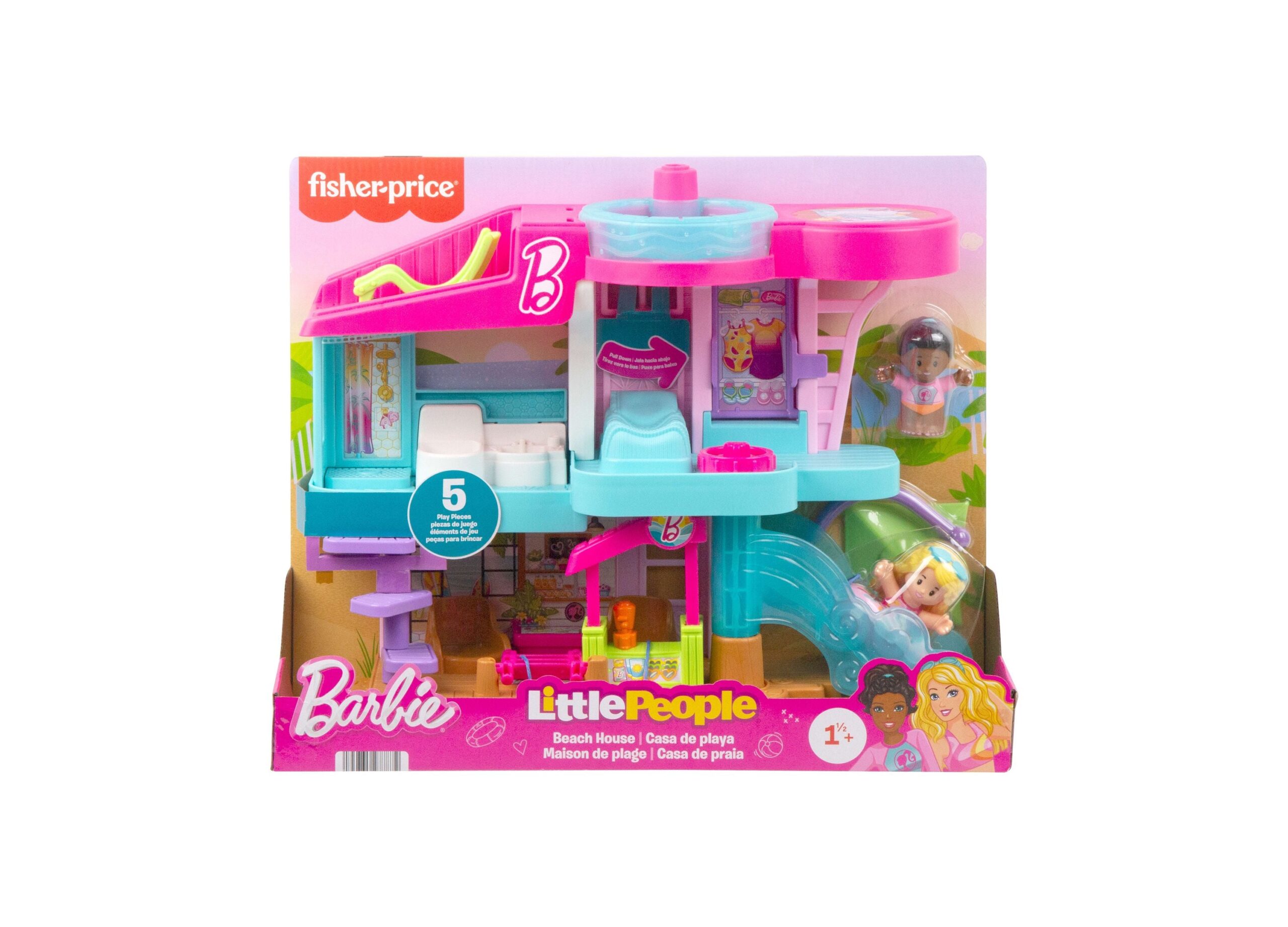 Fisher-Price Little People Barbie Beach House Playset - Image 4