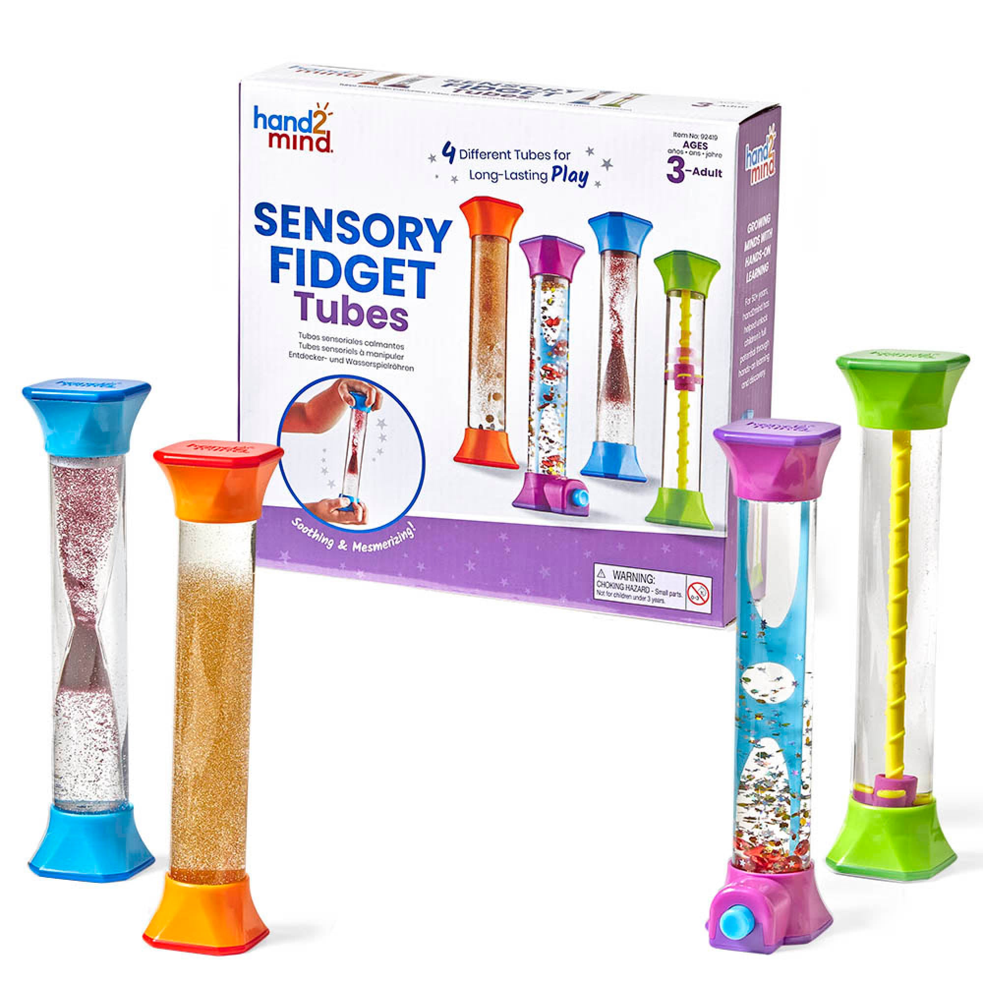 Hand2Mind Sensory Fidget Tubes - Calming and Engaging Set of 4 - Image 5