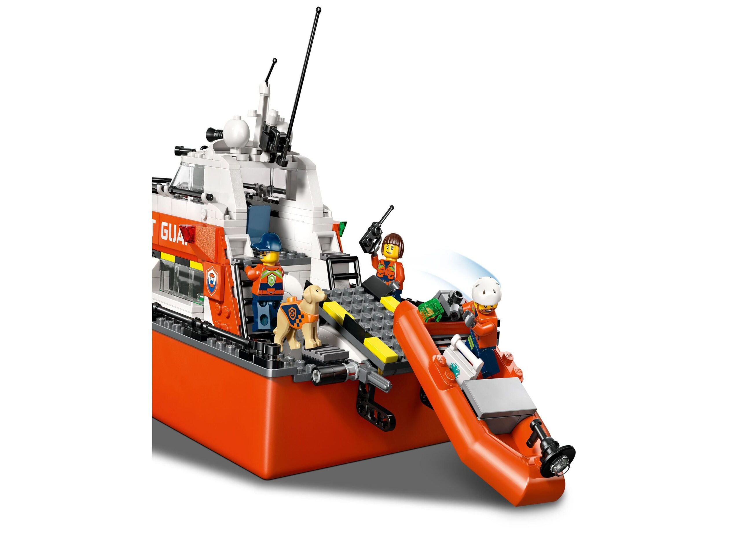 LEGO City Coast Guard 742-Piece Rescue Boat & Helicopter Set - 60504 - Image 2